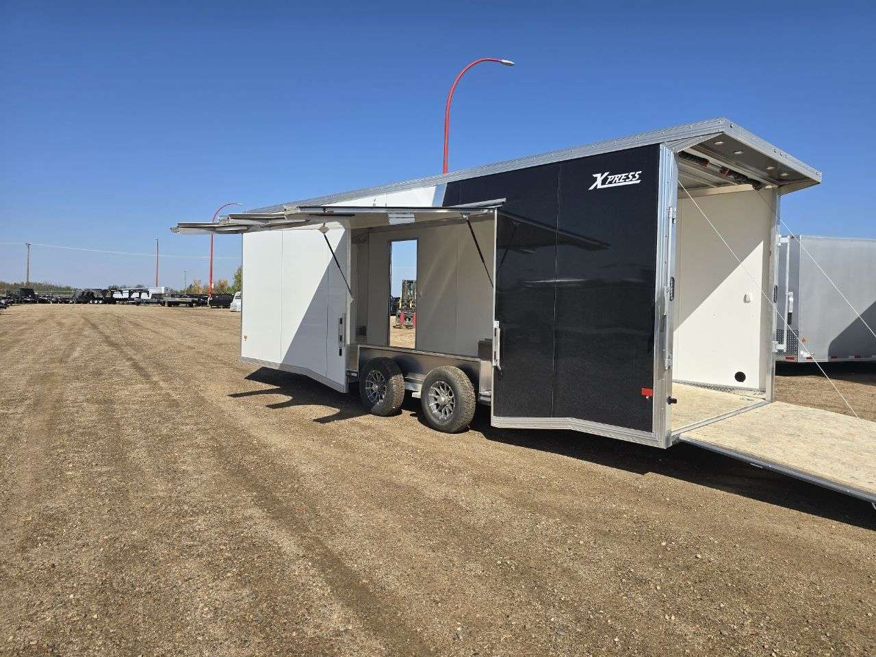 2026 Alcom Xpress 8'6" x 24' Flat Front Car Hauler Trailer