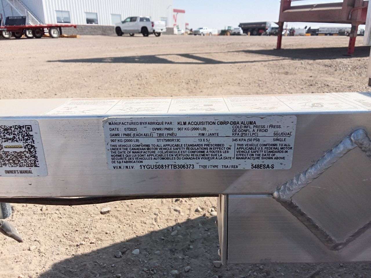 2026 Aluma 54" x 8' Utility Trailer