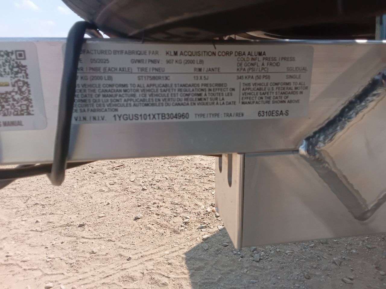 2026 Aluma 6310 63" x 10' Utility Trailer