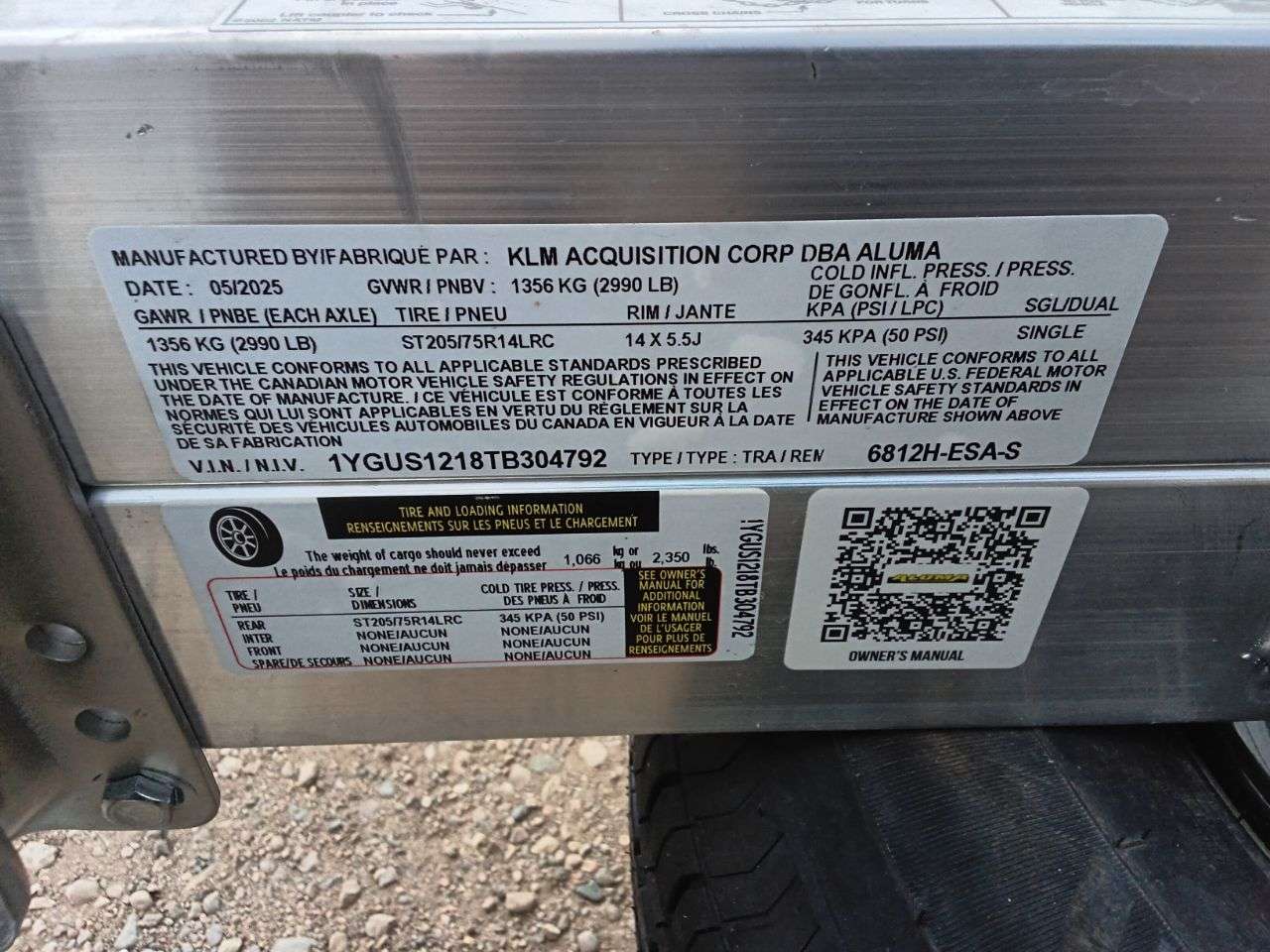 2026 Aluma 69" x 147" Utility