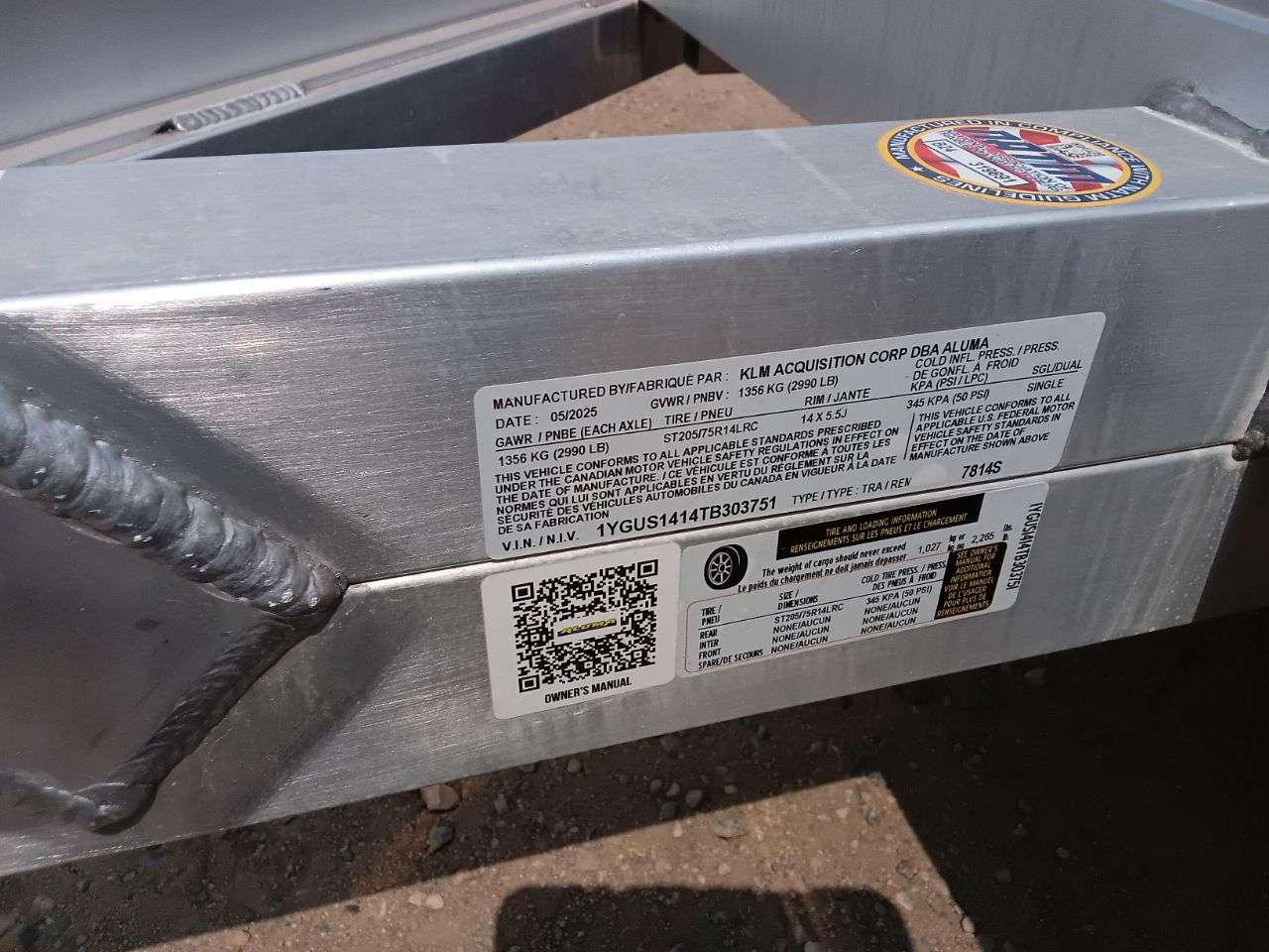 2026 Aluma 77.5" x 172.5" Utility