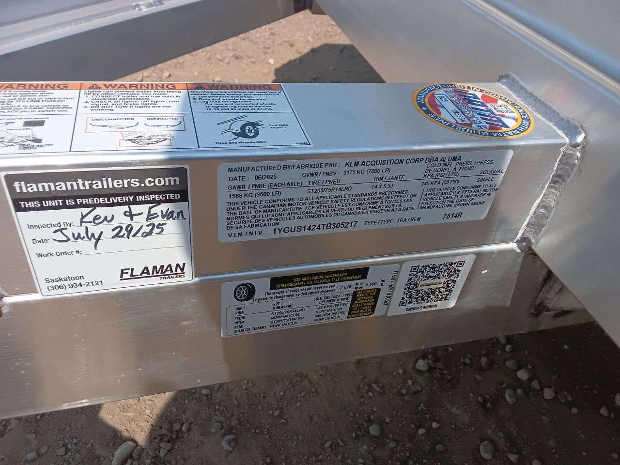 2026 Aluma 7814 77.5" x 173" Utility Trailer