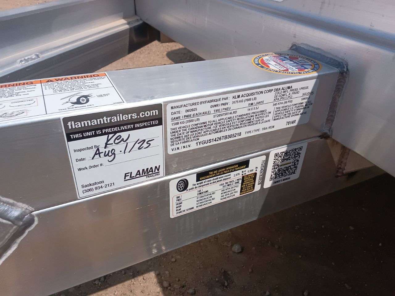 2026 Aluma 7814 77.5" x 173" Utility Trailer