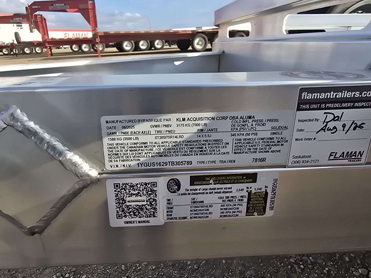 2026 Aluma 7816TA 77.5" x 16' Utility Trailer