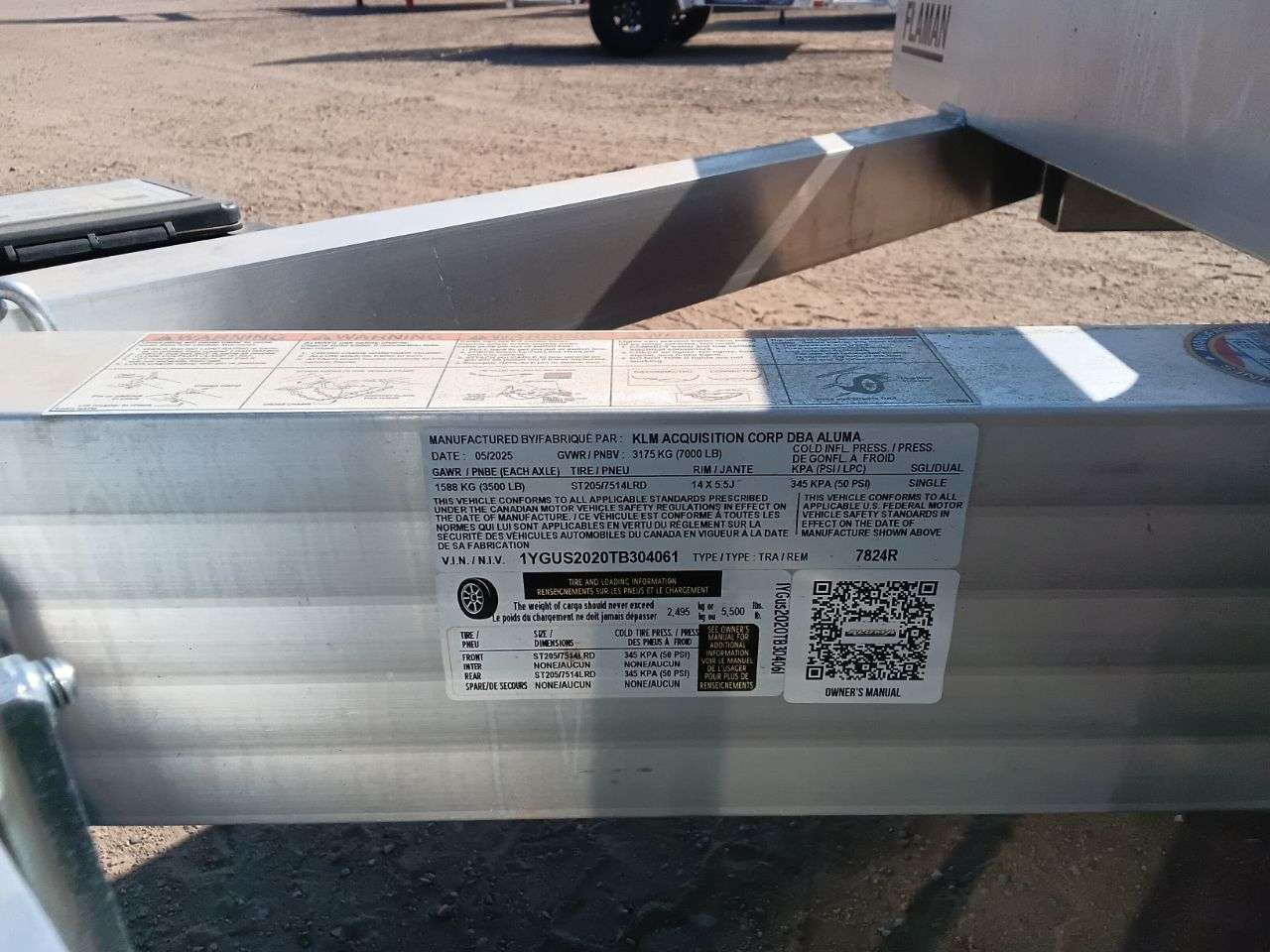 2026 Aluma 784TA 77.5" x 292" Utility Trailer
