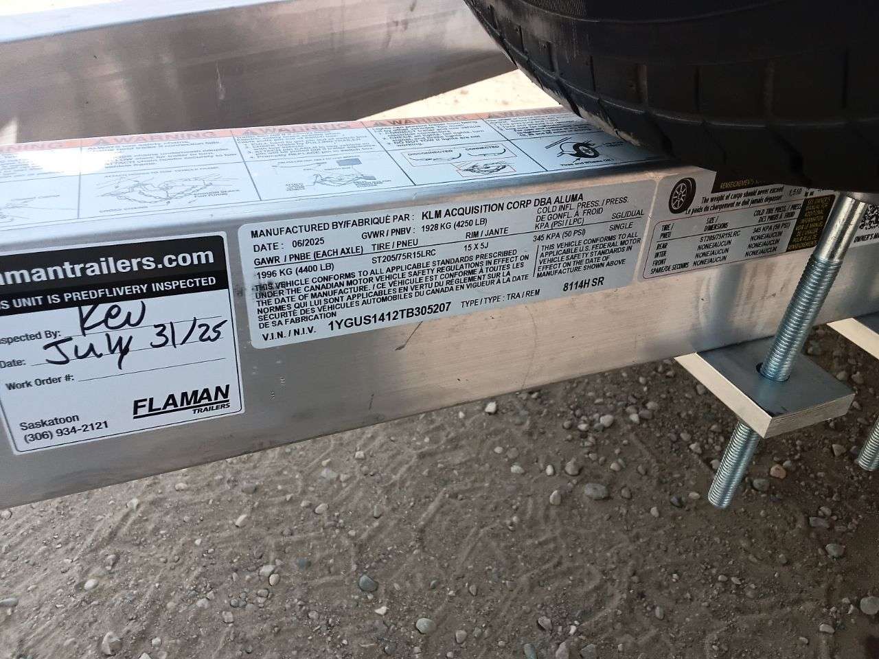 2026 Aluma 8114H 79.25" x 172" Utility Trailer