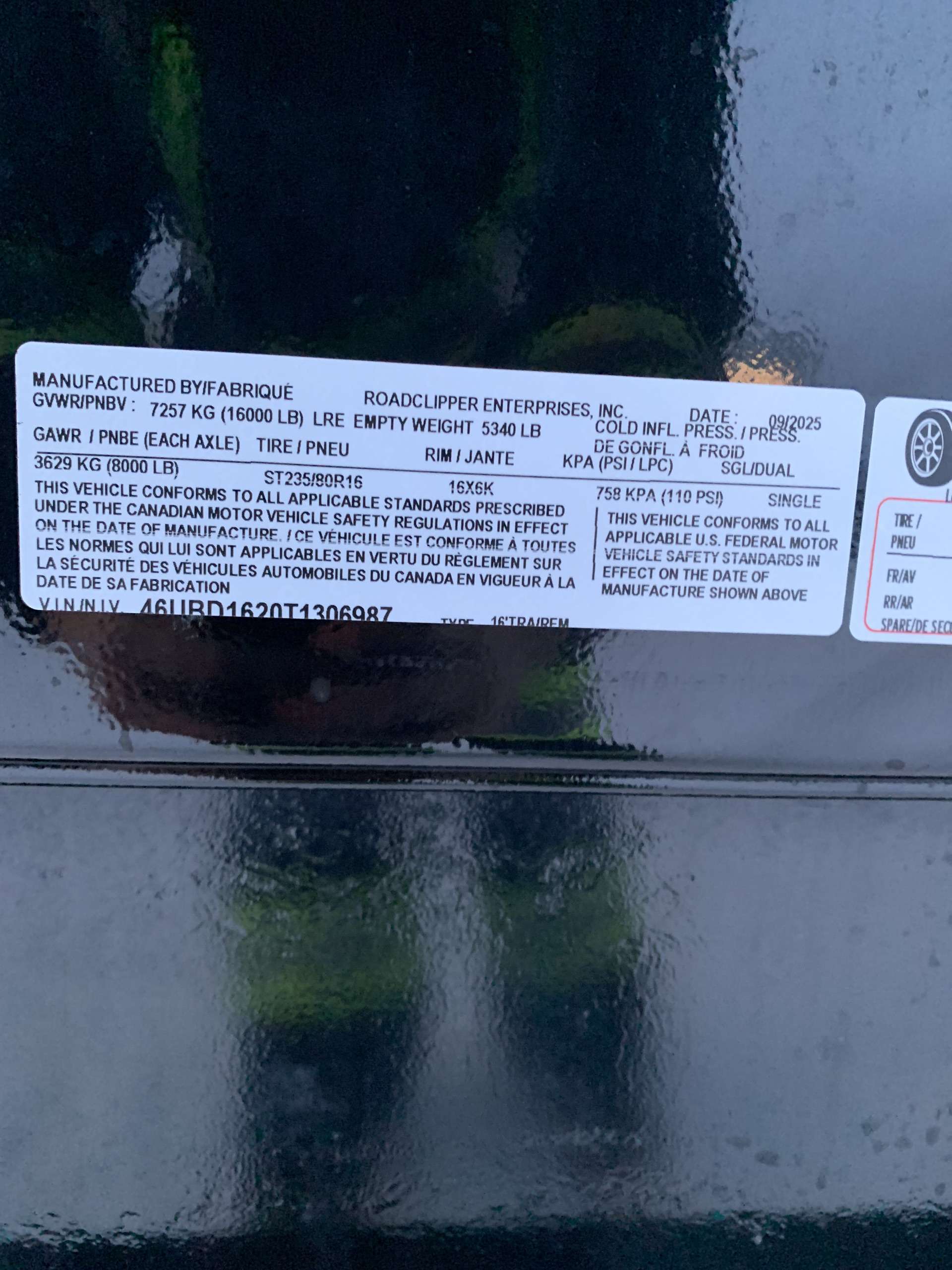 2026 Baseline HDU 82" x 16' Dump Trailer