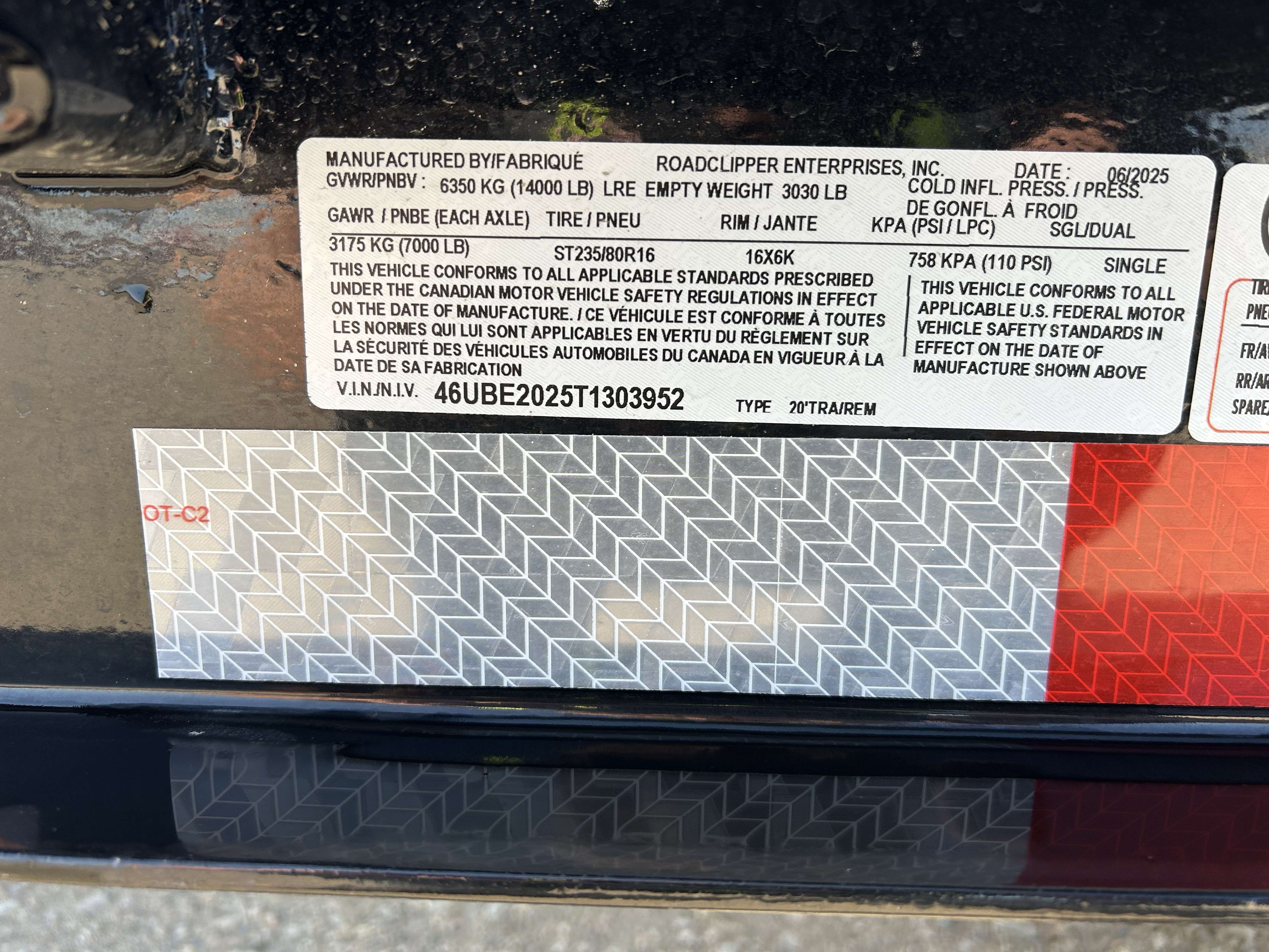 2026 Baseline HEQ 8'6" x 20' Beavertail Flat Deck Trailer