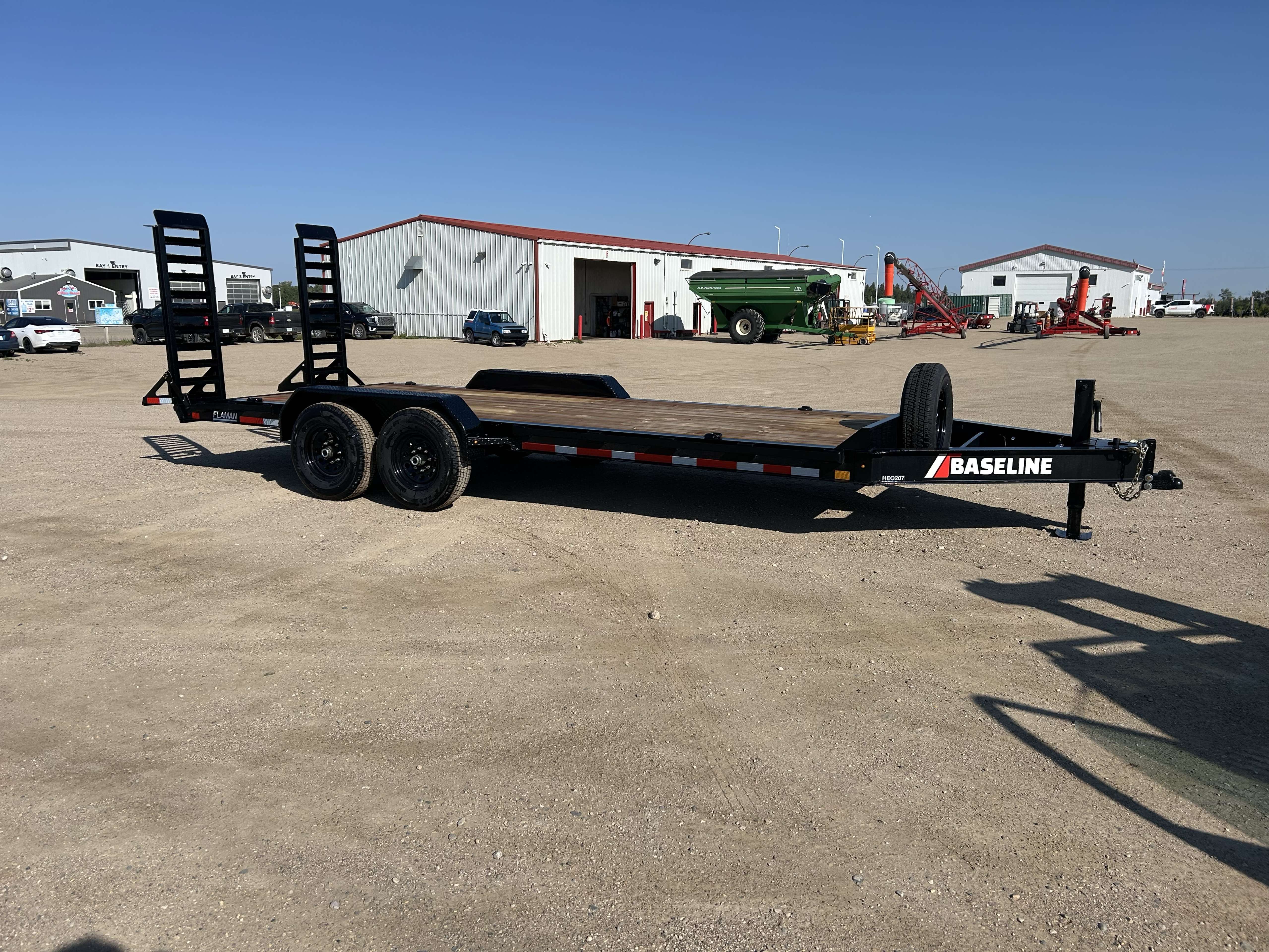 2026 Baseline HEQ 8'6" x 20' Beavertail Flat Deck Trailer