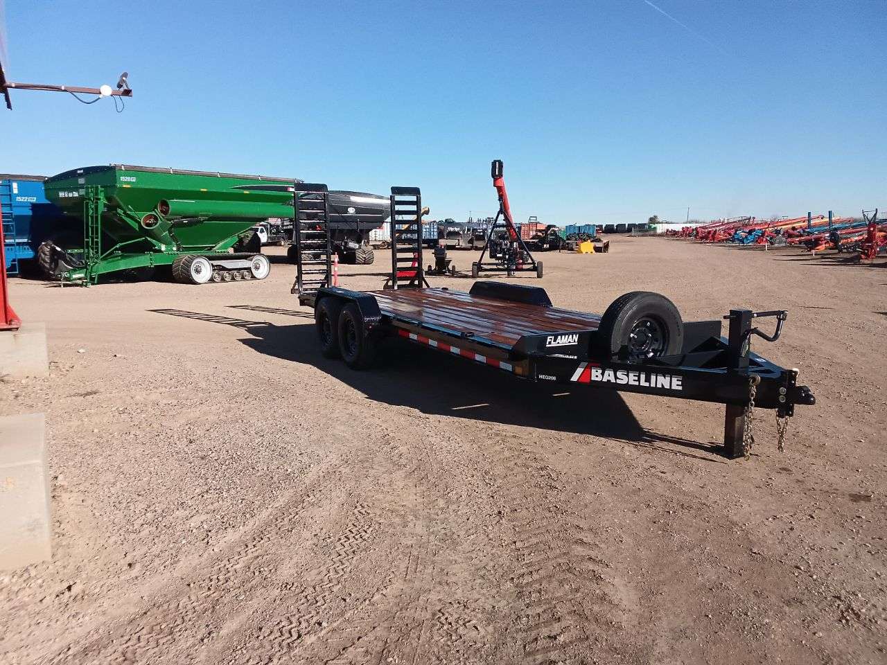 2026 Baseline HEQ 8'6" x 20' Beavertail Flat Deck Trailer
