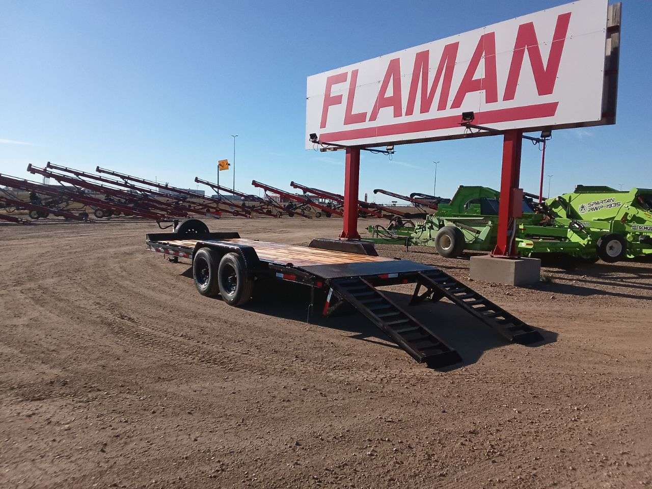 2026 Baseline HEQ 8'6" x 20' Beavertail Flat Deck Trailer
