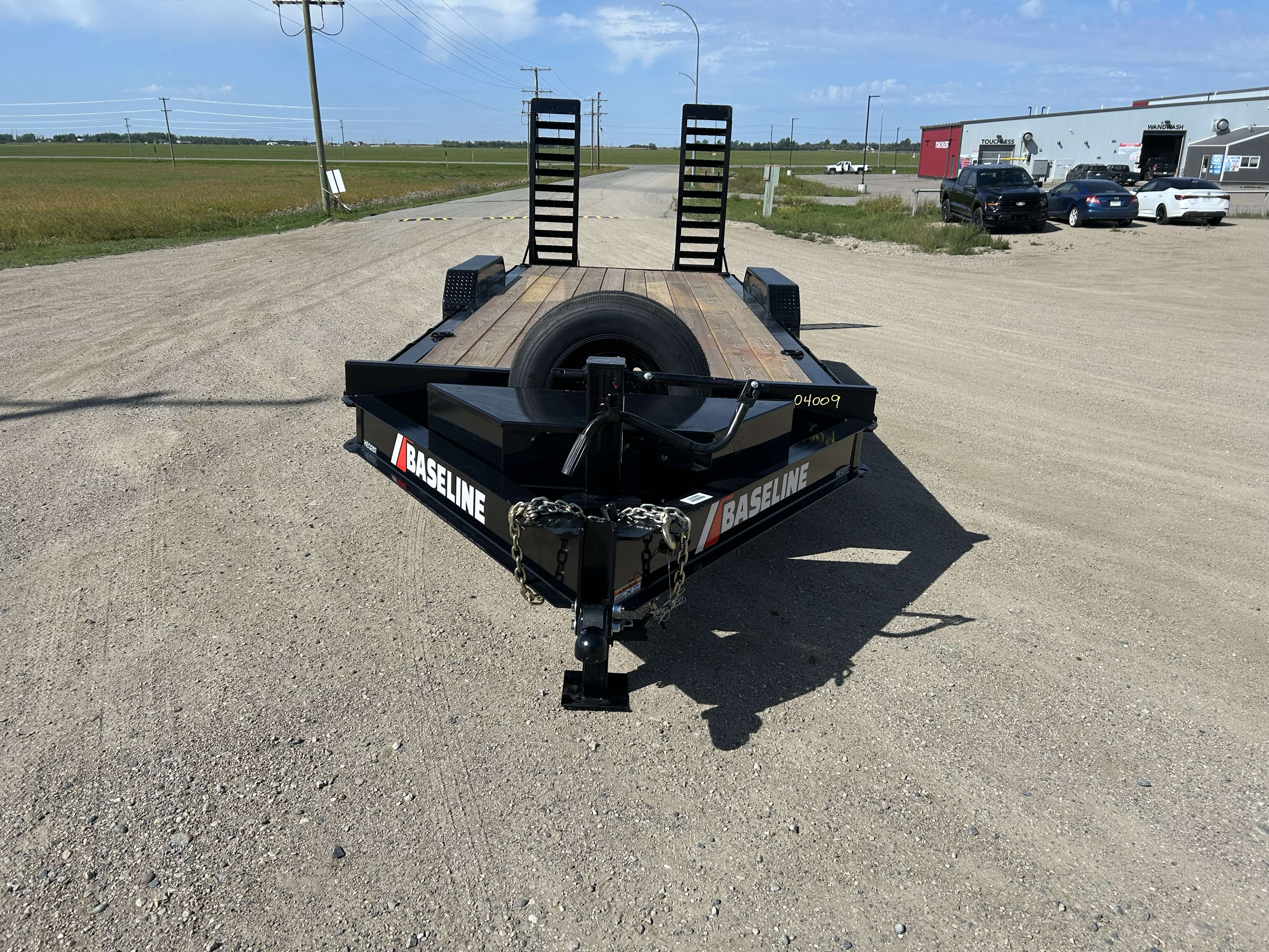 2026 Baseline HEQ 8'6" x 22' Beavertail Flat Deck Trailer