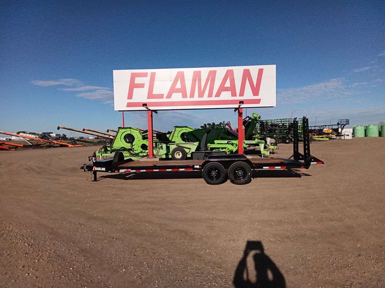 2026 Baseline HEQ 8'6" x 22' Beavertail Flat Deck Trailer
