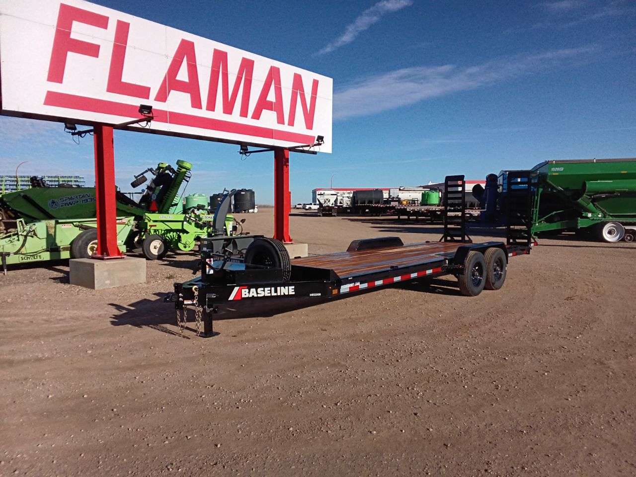 2026 Baseline HEQ 8'6" x 22' Beavertail Flat Deck Trailer