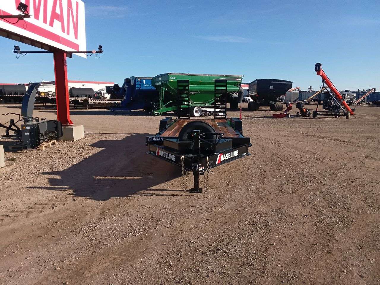 2026 Baseline HEQ 8'6" x 22' Beavertail Flat Deck Trailer