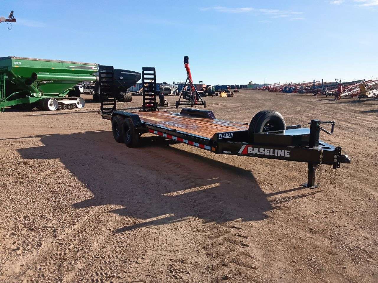2026 Baseline HEQ 8'6" x 22' Beavertail Flat Deck Trailer