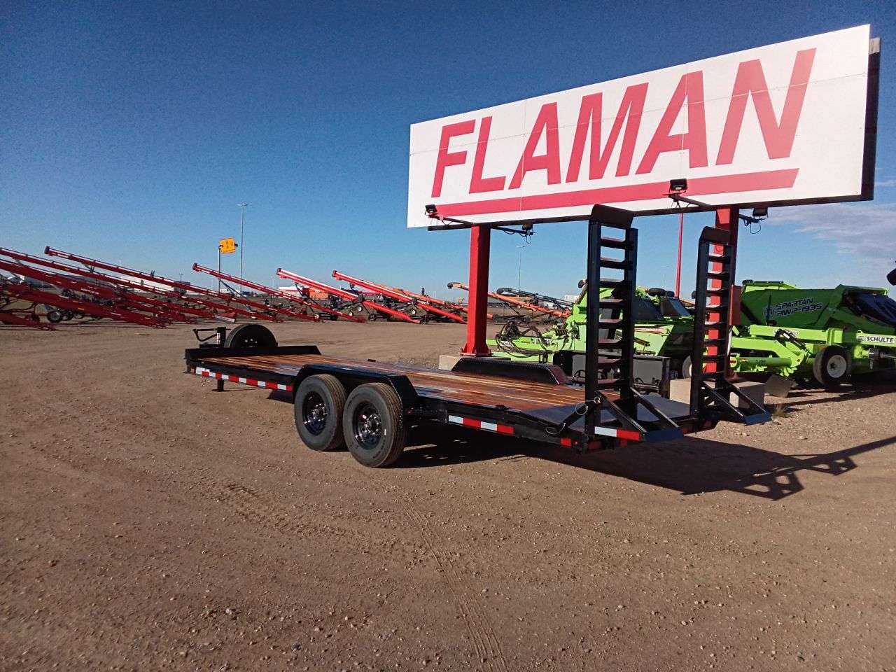 2026 Baseline HEQ 8'6" x 22' Beavertail Flat Deck Trailer