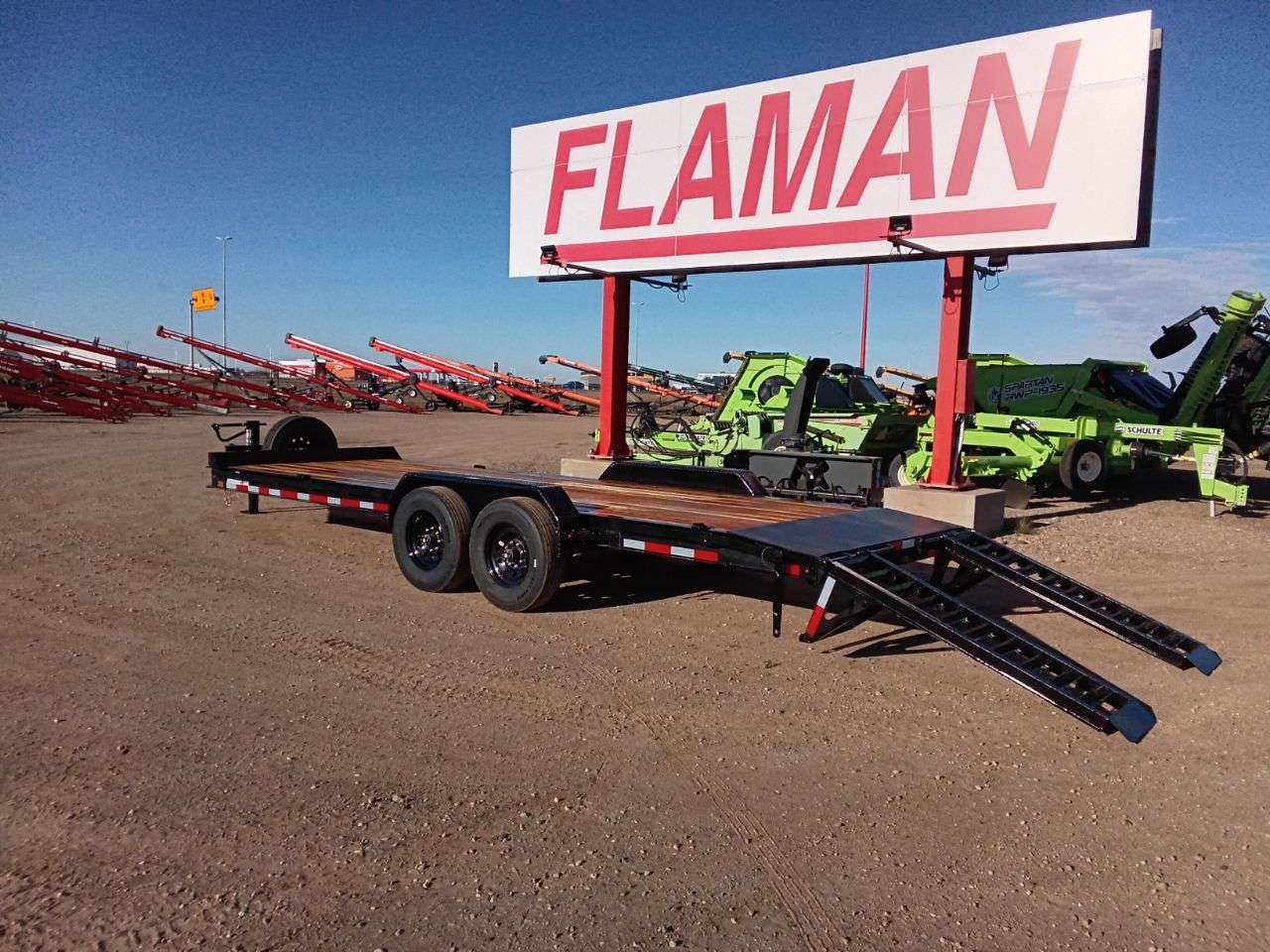 2026 Baseline HEQ 8'6" x 22' Beavertail Flat Deck Trailer