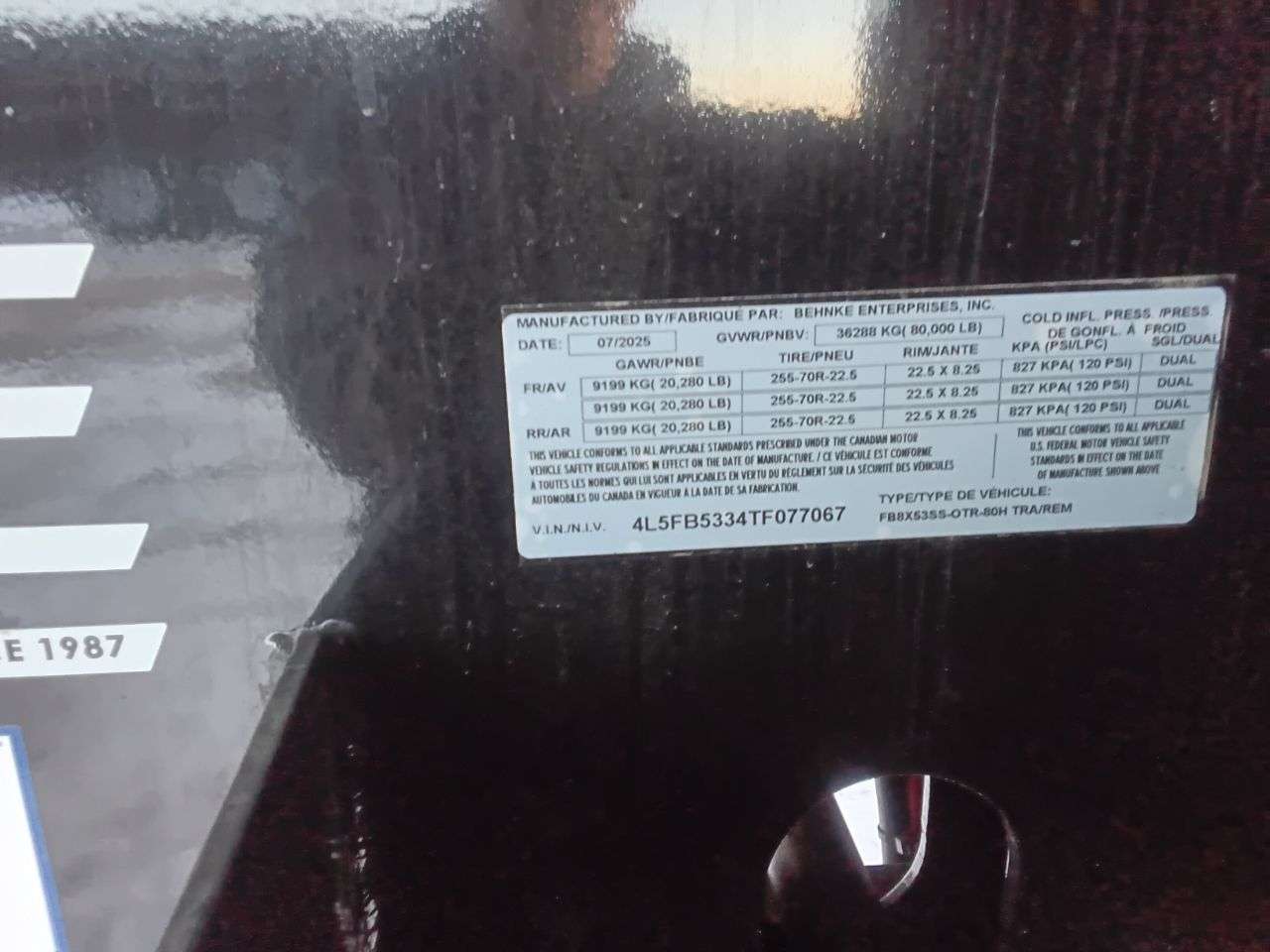 2026 Behnke 8'6" x 53' Step Deck Trailer