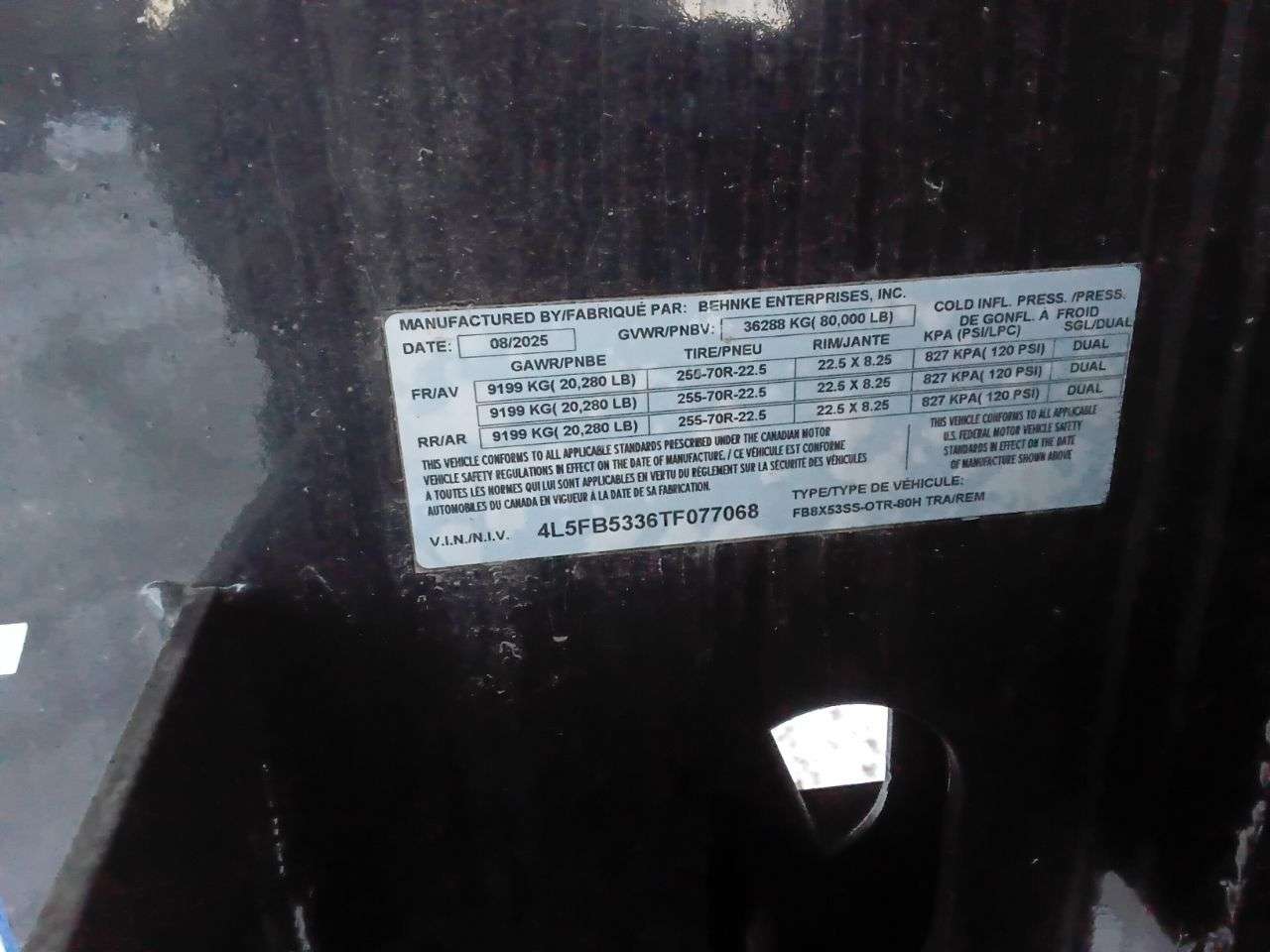 2026 Behnke 8'6" x 53' Step Deck Trailer