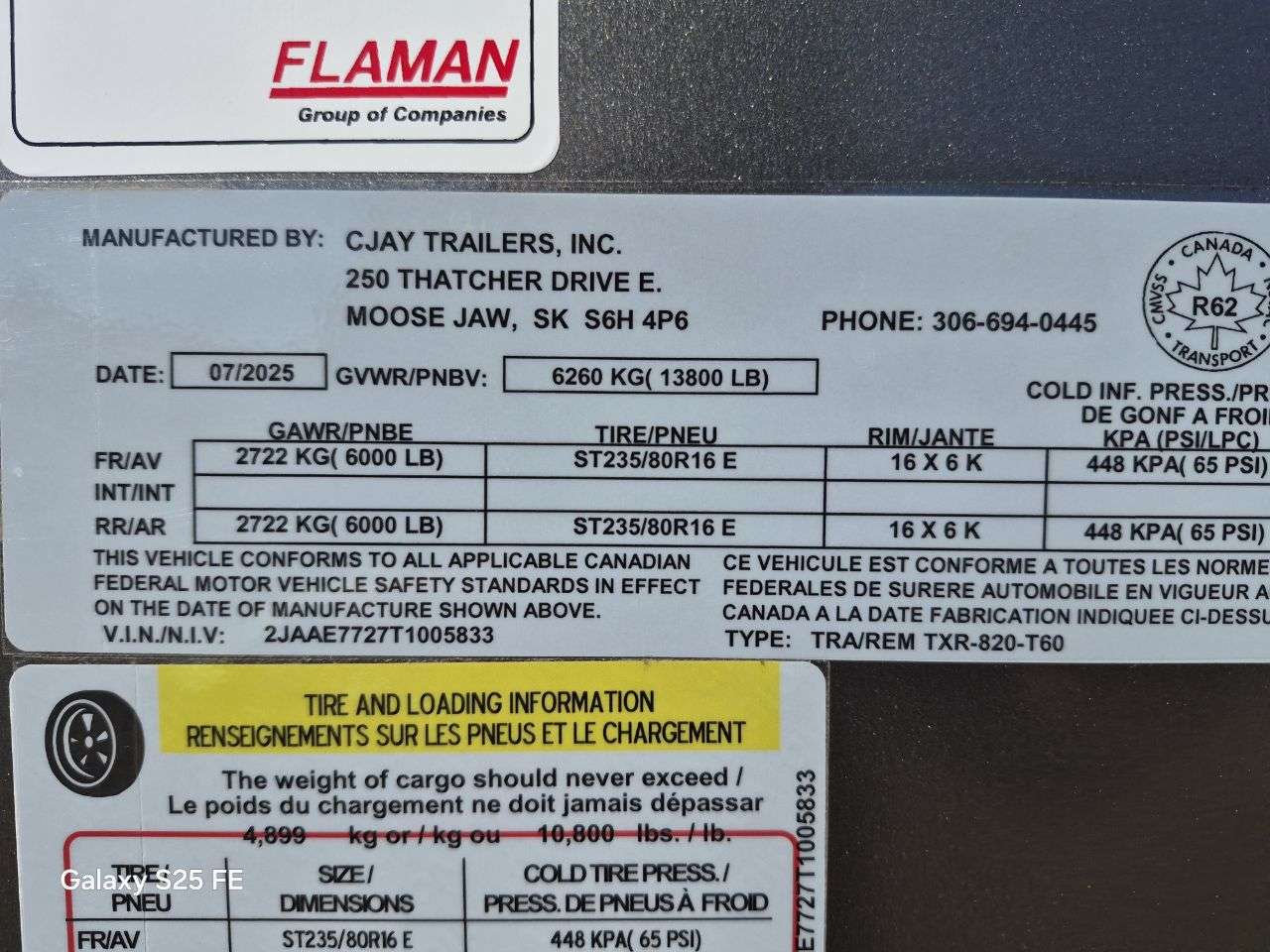 2026 CJay 8'6" x 20' + V-Nose Cargo Trailer