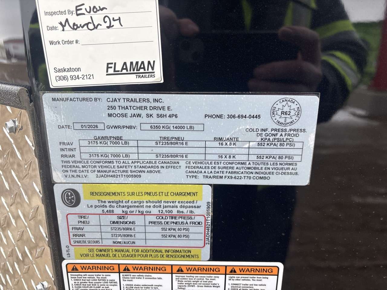 2026 CJay 8'6" x 22' Cargo/Flat Deck Combo Trailer