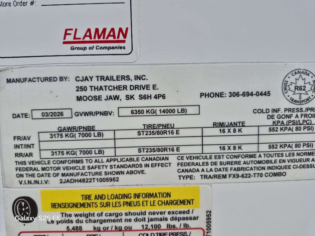 2026 CJay 8'6" x 22' Cargo/Flat Deck Combo Trailer