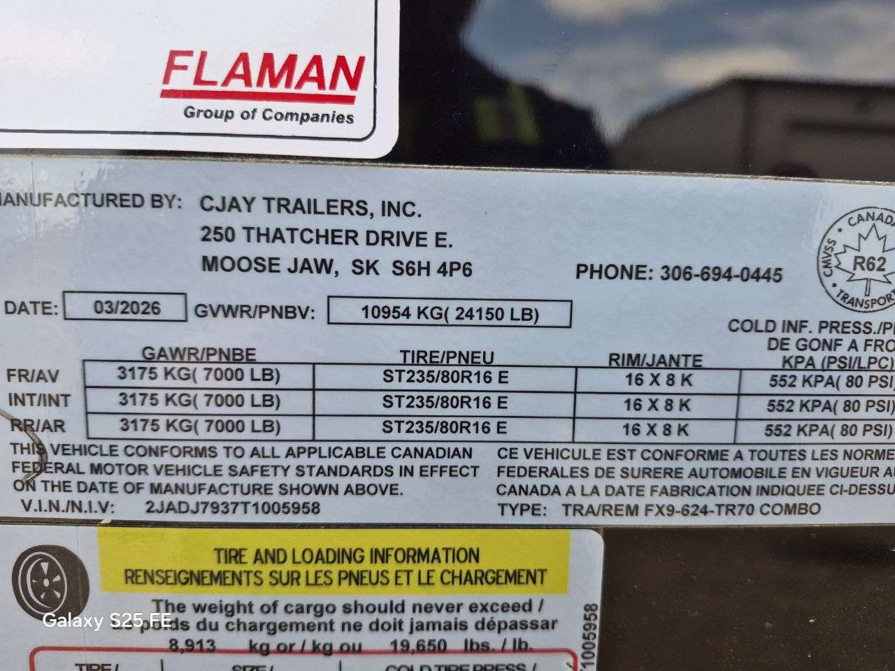 2026 CJay 8'6" x 24' Cargo/Flat Deck Combo Trailer