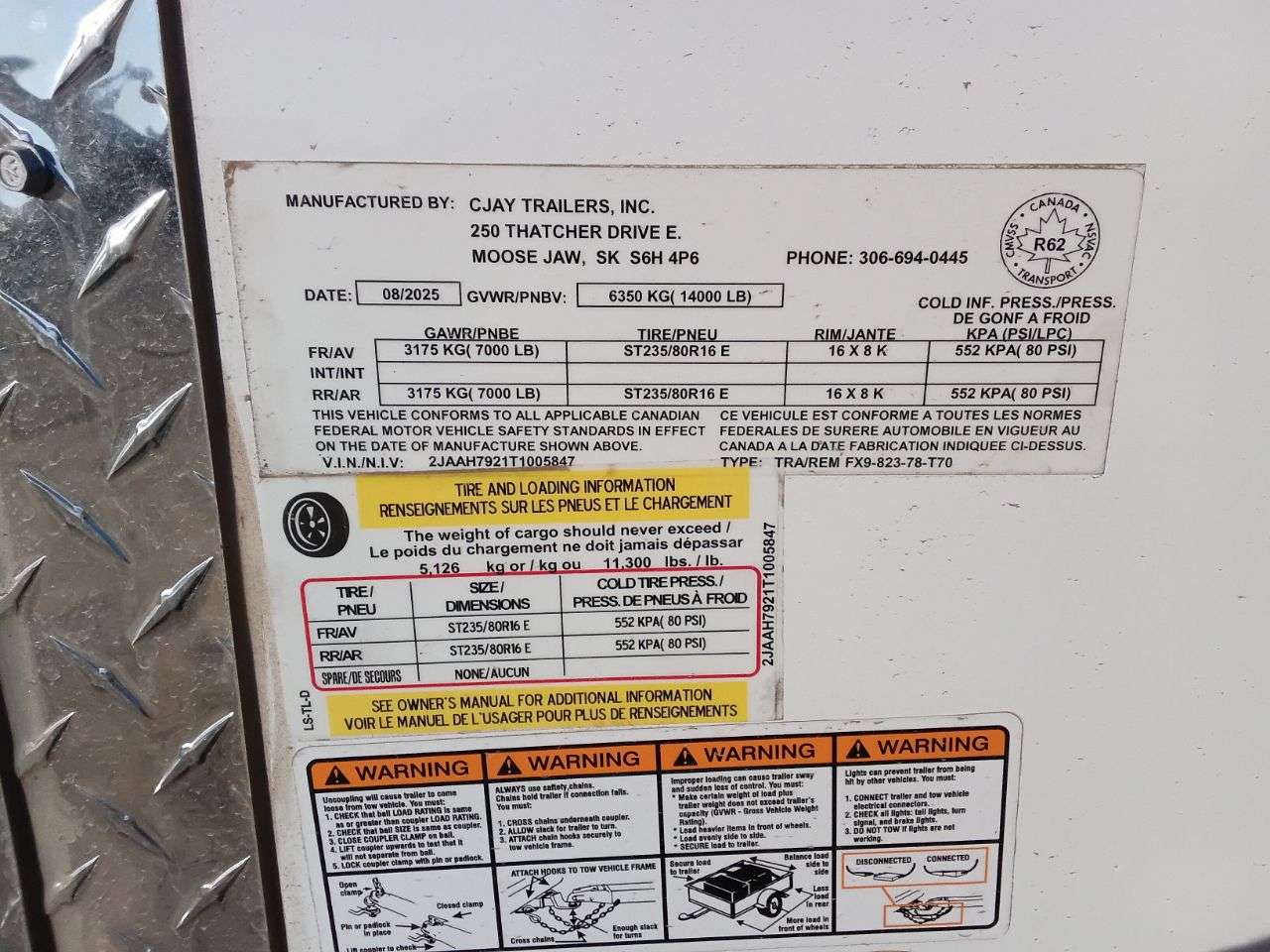 2026 CJay FX9 8'6" x 23' + V-Nose Toy Hauler Trailer