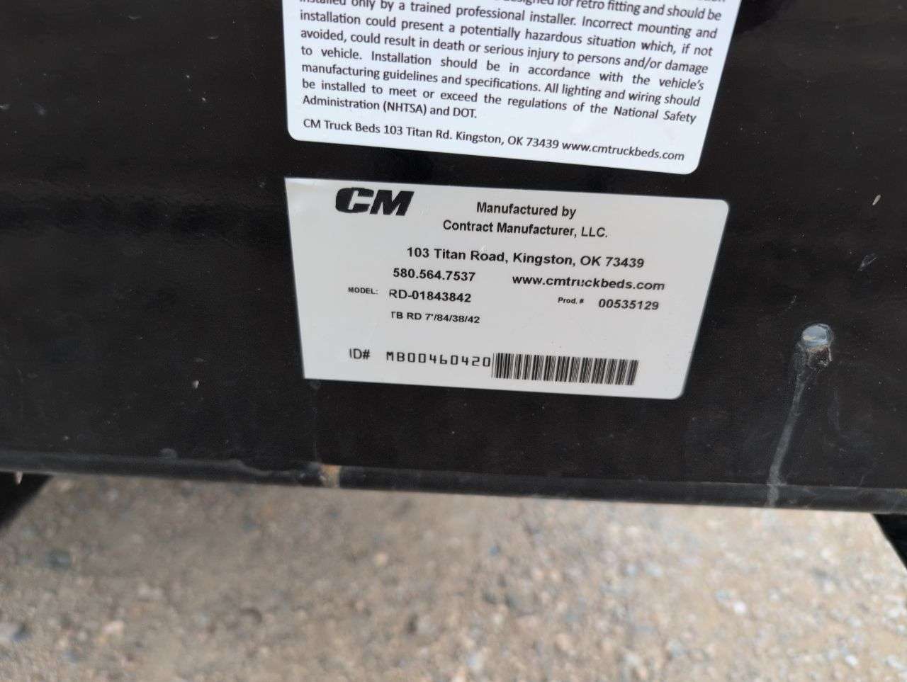 2026 CM 7' Steel Flat Truck Deck
