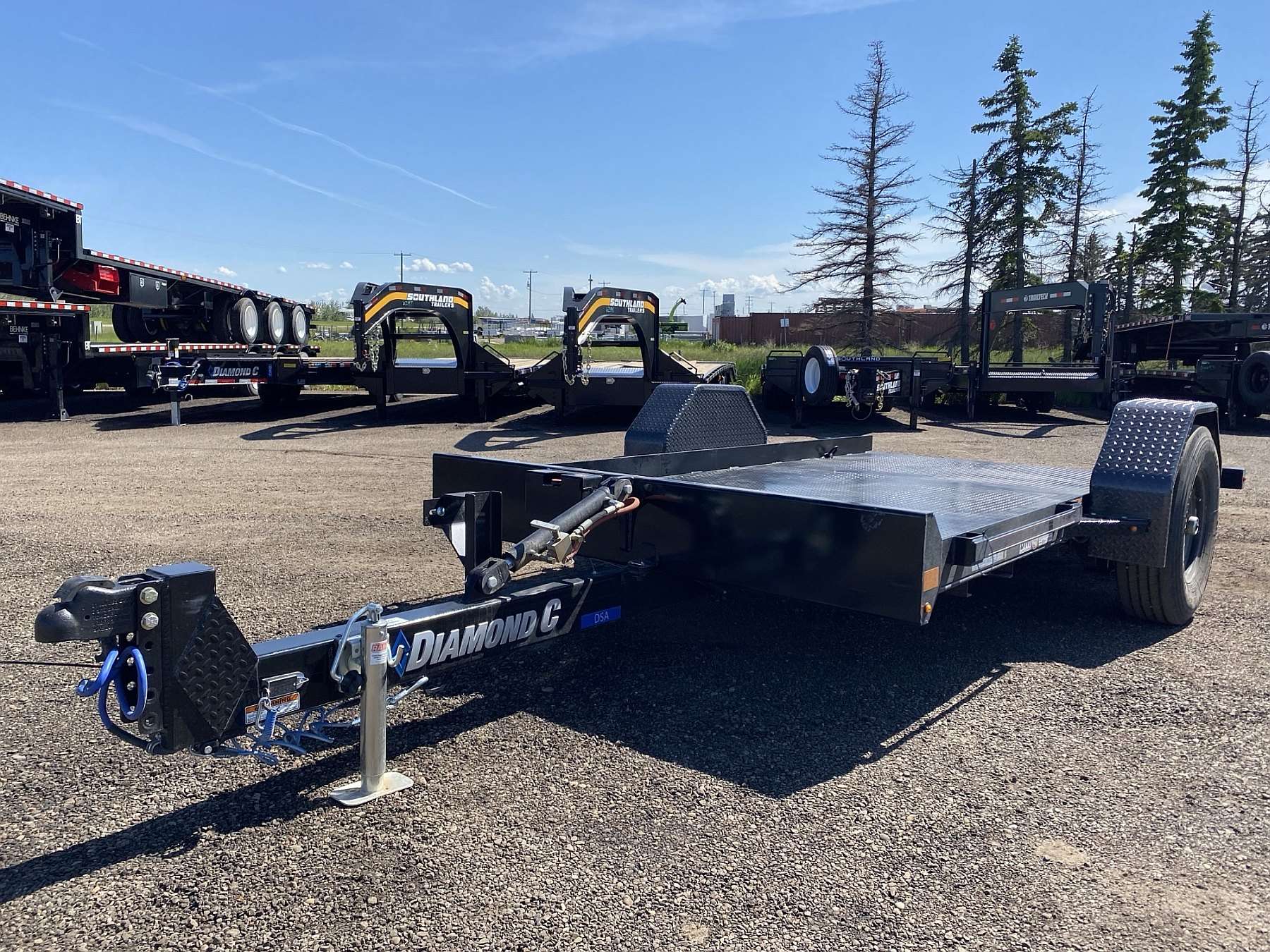 2026 Diamond C 12' Hydraulically Dampened Tilt Trailer
