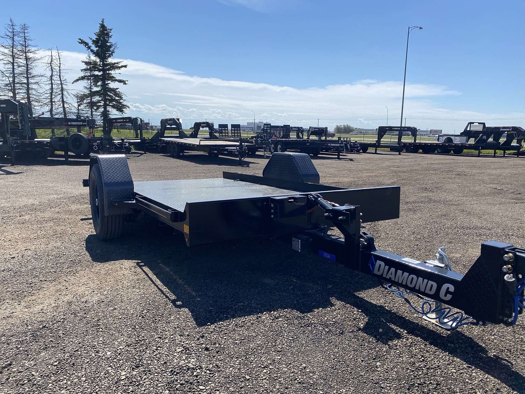 2026 Diamond C 12' Hydraulically Dampened Tilt Trailer
