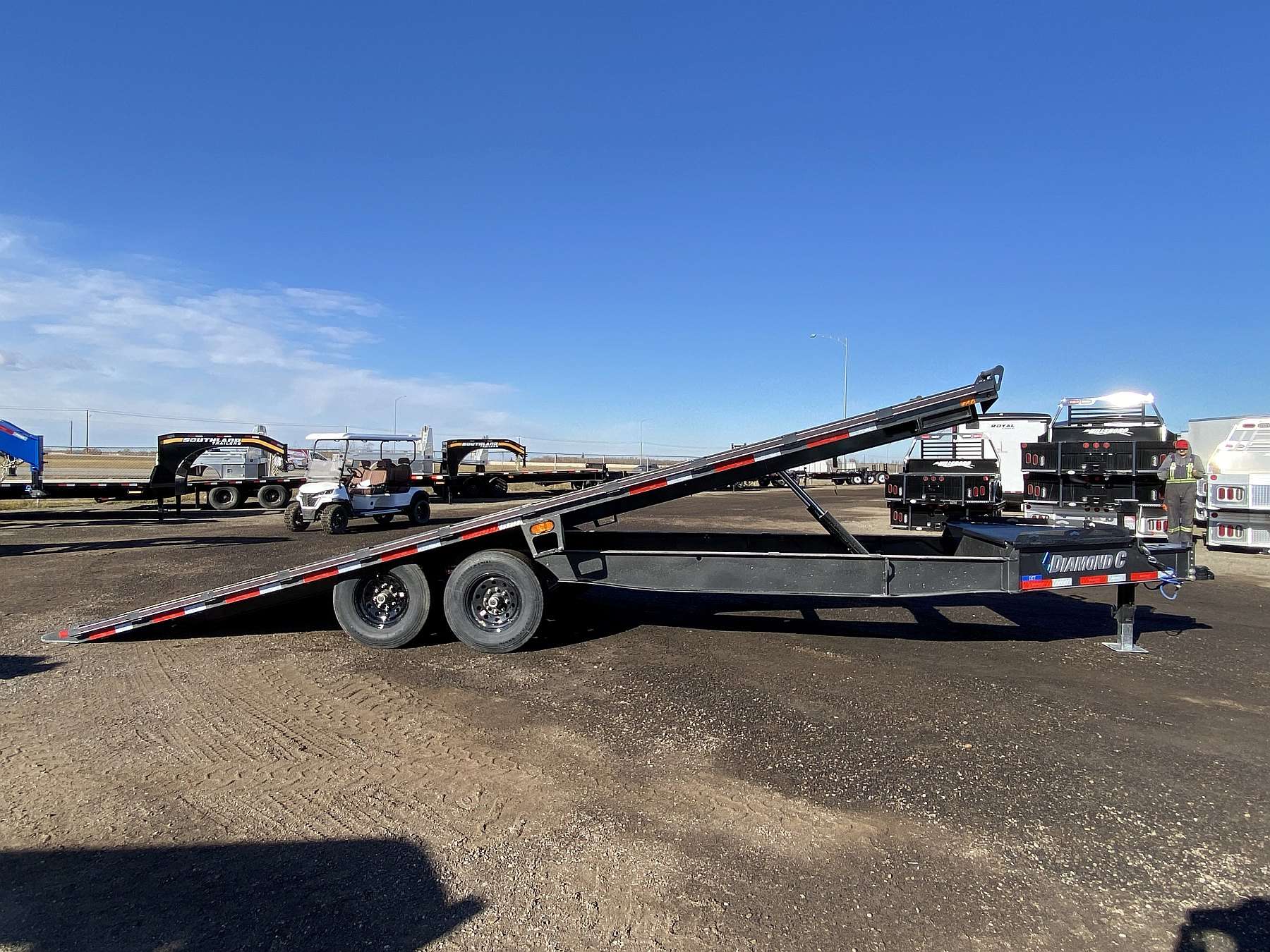 2026 Diamond C 24' Deck Over Tilt Equipment Trailer