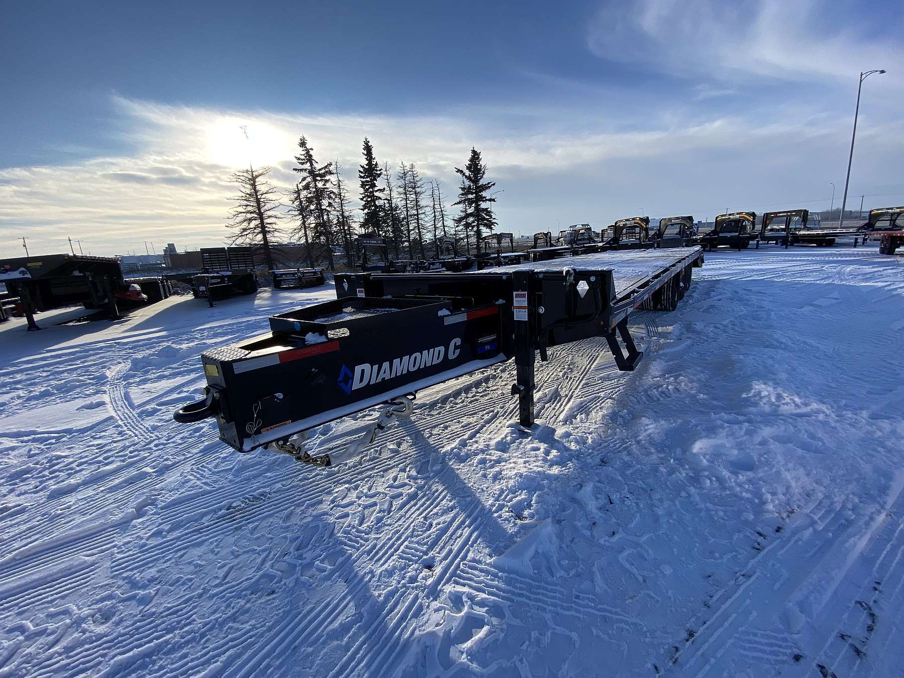 2026 Diamond C 32' Pintle Hitch Equipment Trailer