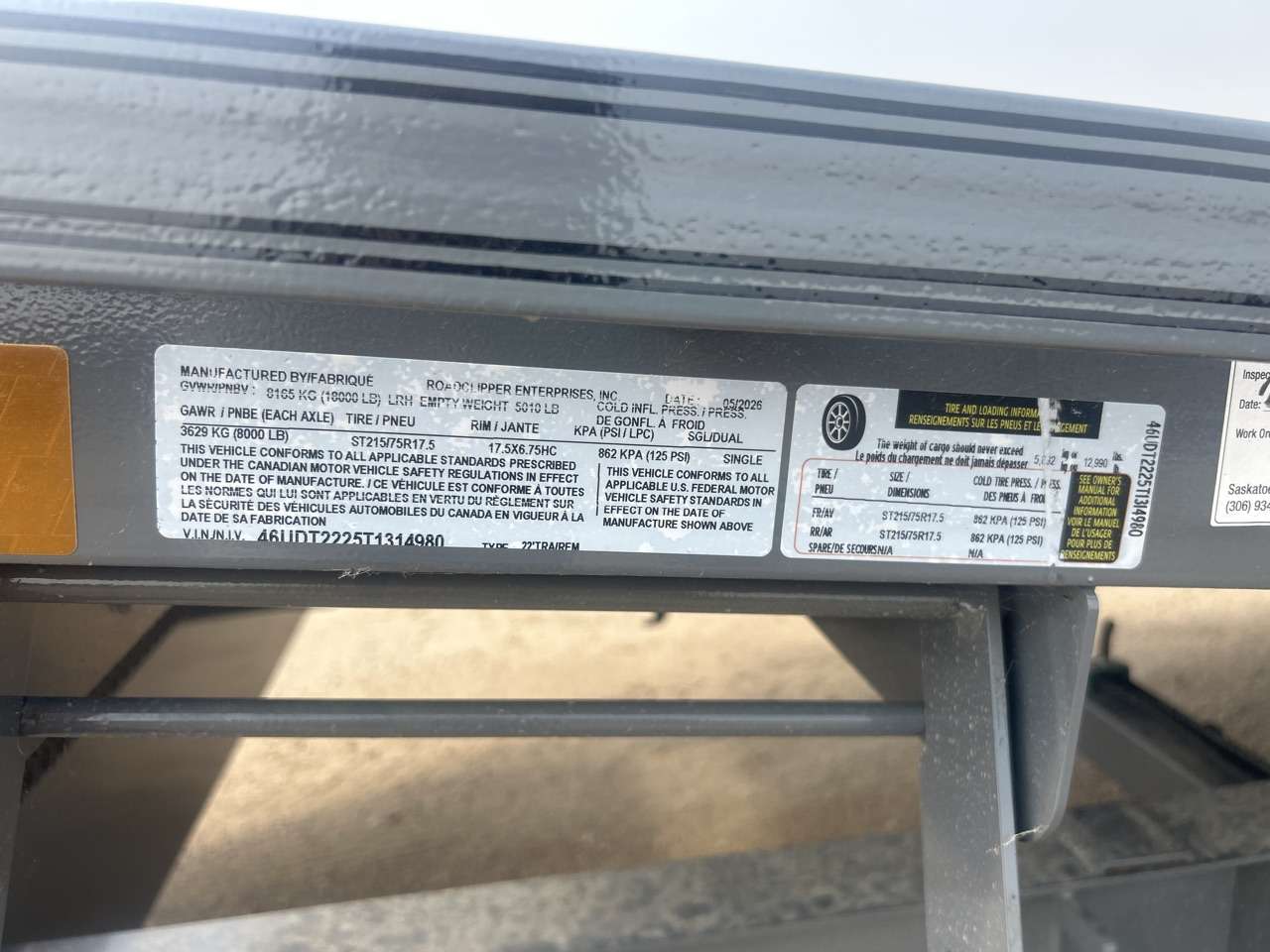 2026 Diamond C 8'6" x 22' Full Tilt Trailer