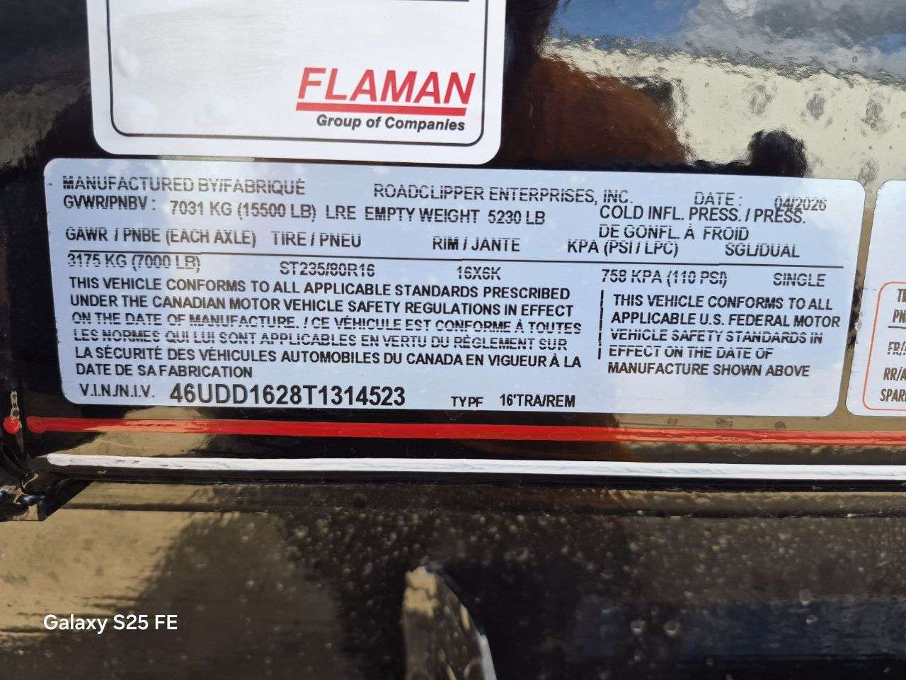 2026 Diamond C 82" x 16' Dump Trailer