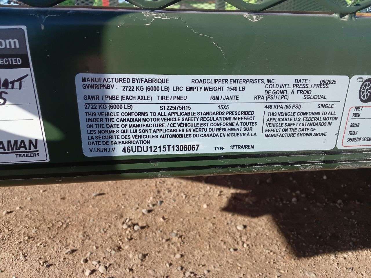 2026 Diamond C PSA 83" x 12' Utility Trailer