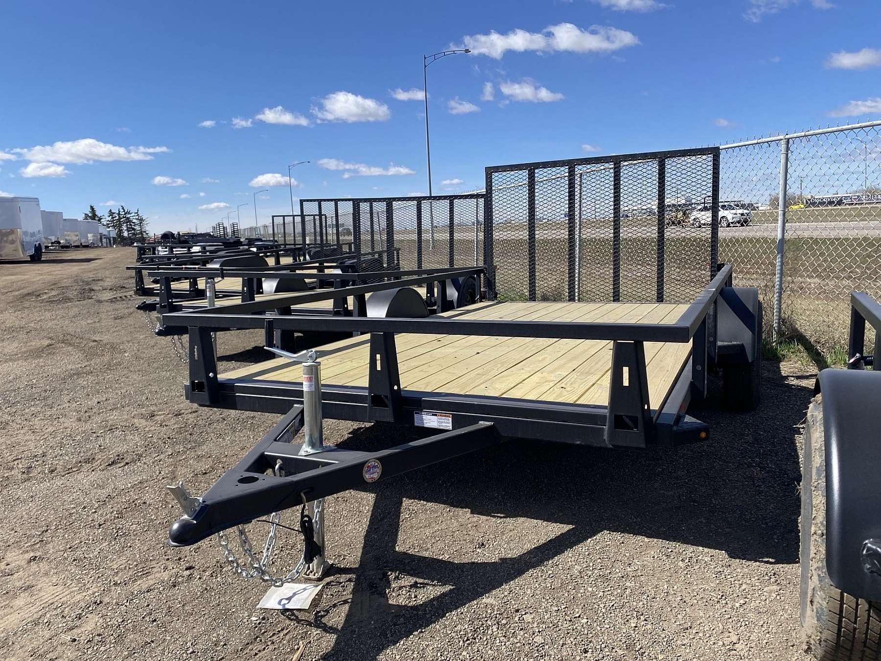 2026 HTC 7'x12' Steel Single Axle Utility Trailer