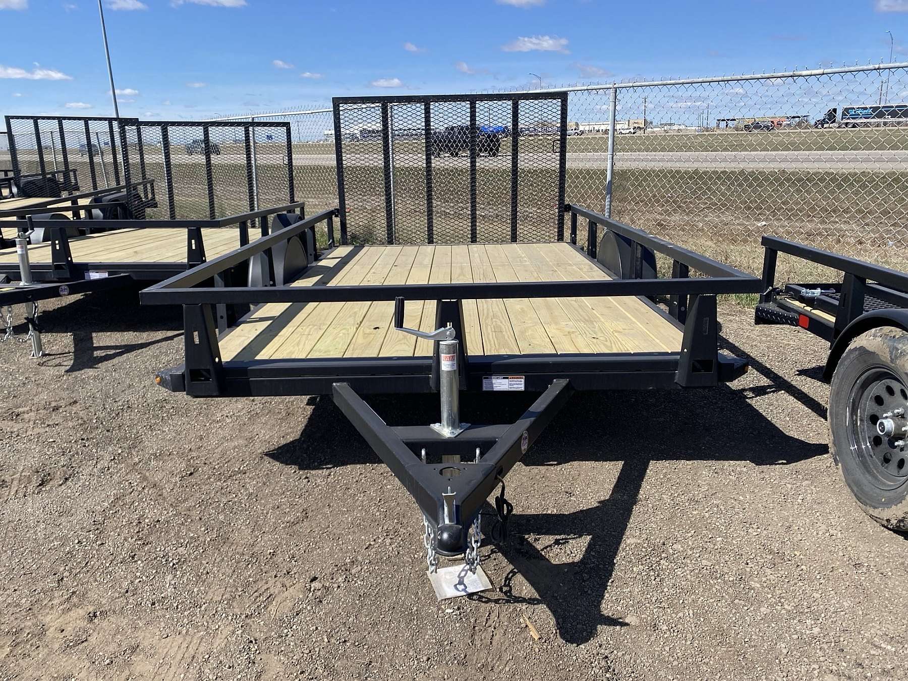 2026 HTC 7'x12' Steel Single Axle Utility Trailer