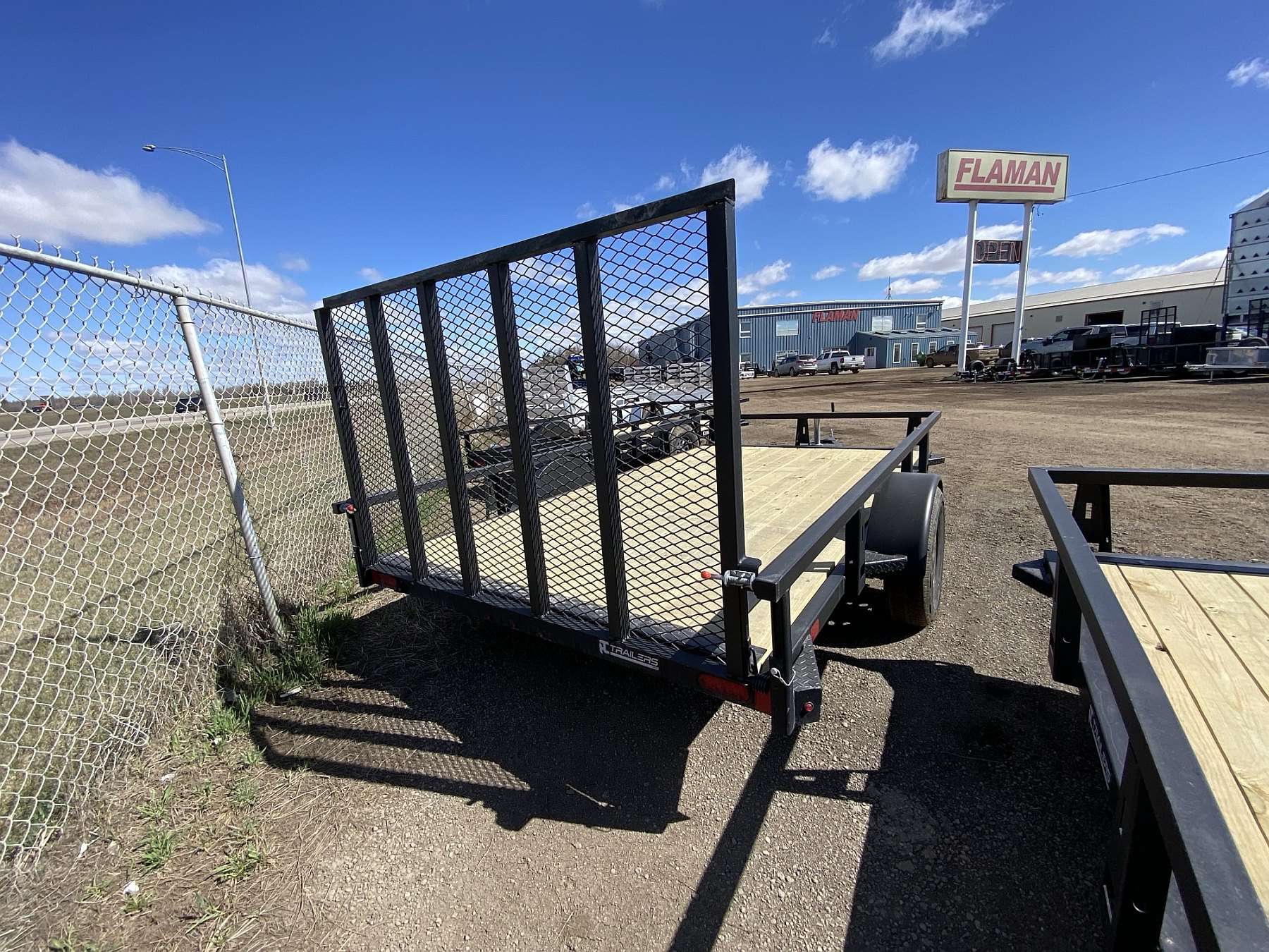 2026 HTC 7'x12' Steel Single Axle Utility Trailer