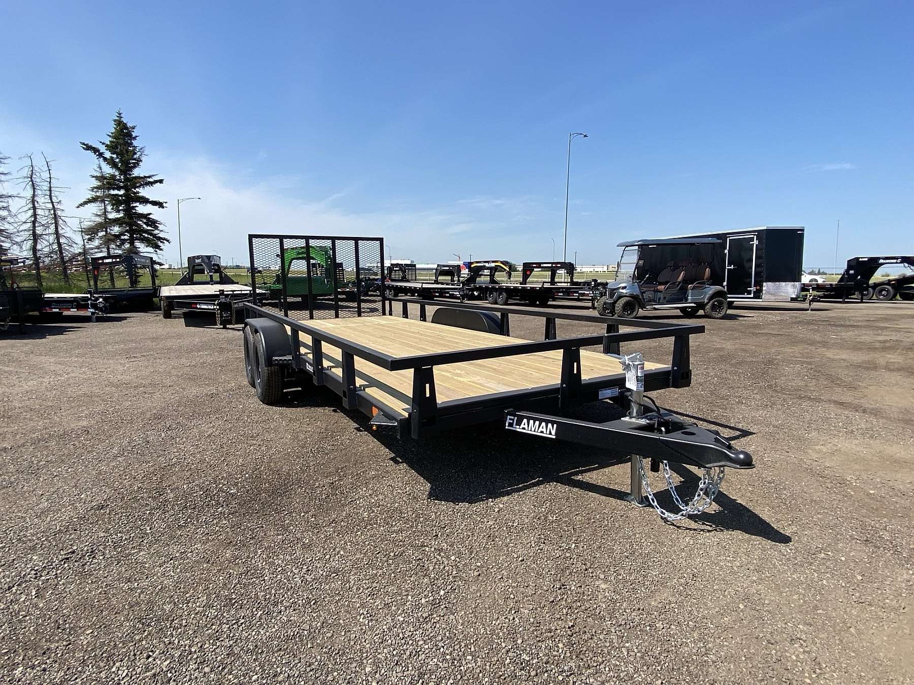 2026 HTC 7'x18' Steel Tandem Axle Utility Trailer