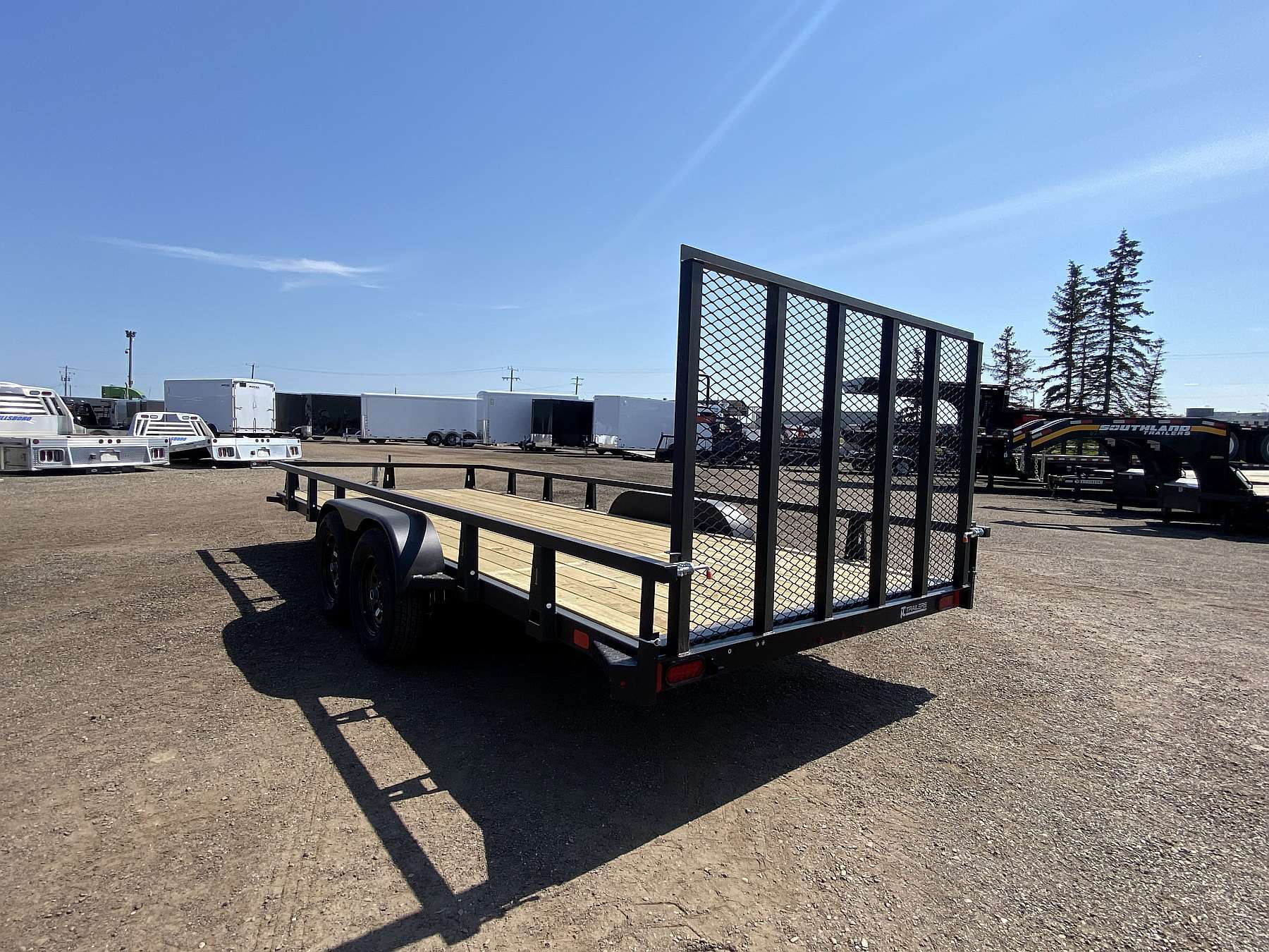 2026 HTC 7'x18' Tandem Axle Steel Utility Trailer