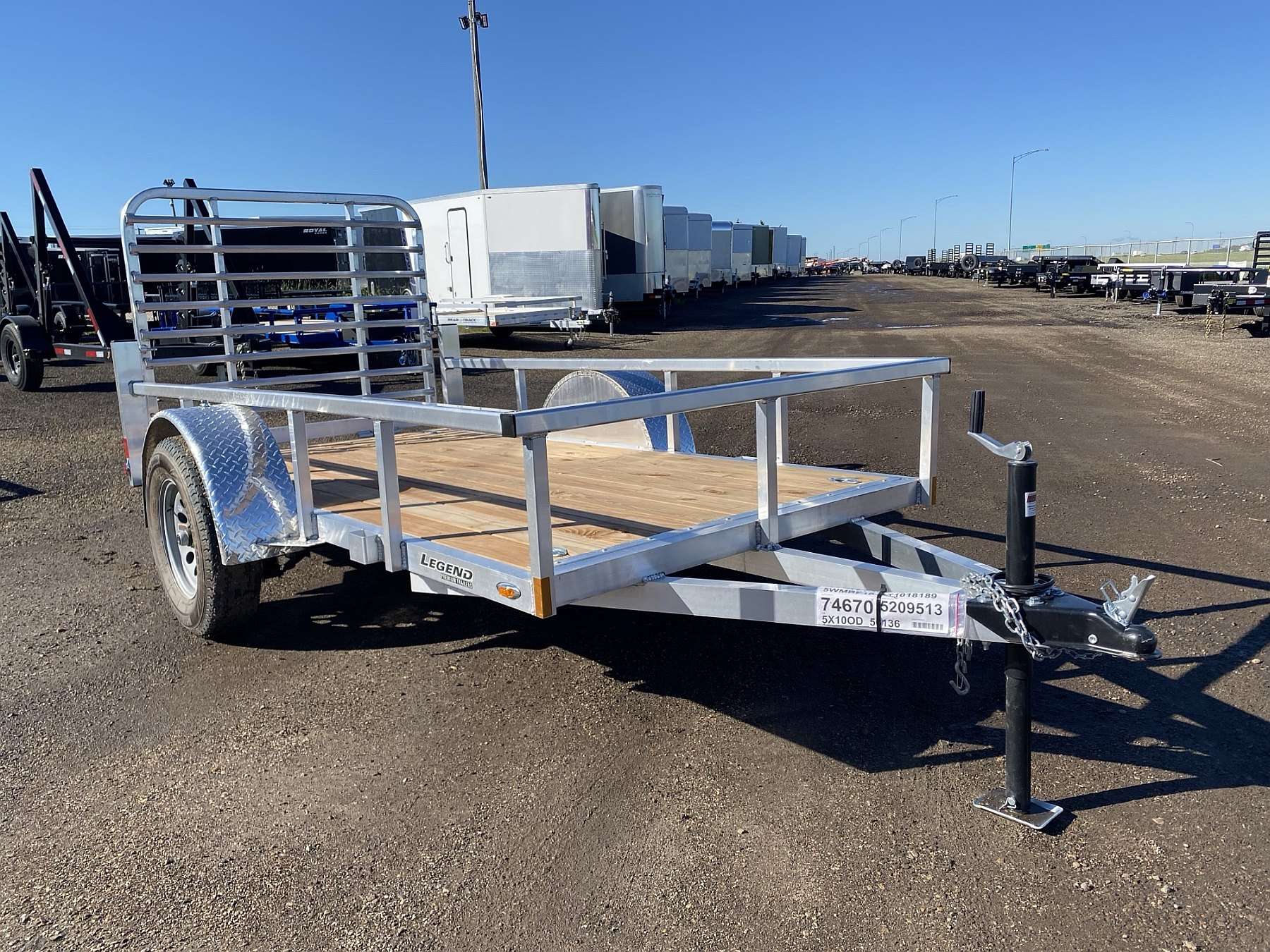 2026 Legend 5'x10' Deluxe Aluminum Utility Trailer