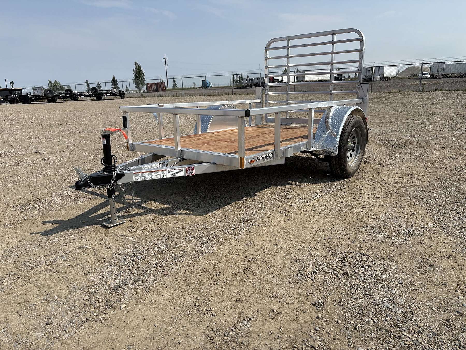 2026 Legend 5'x8' Deluxe Aluminum Utility Trailer