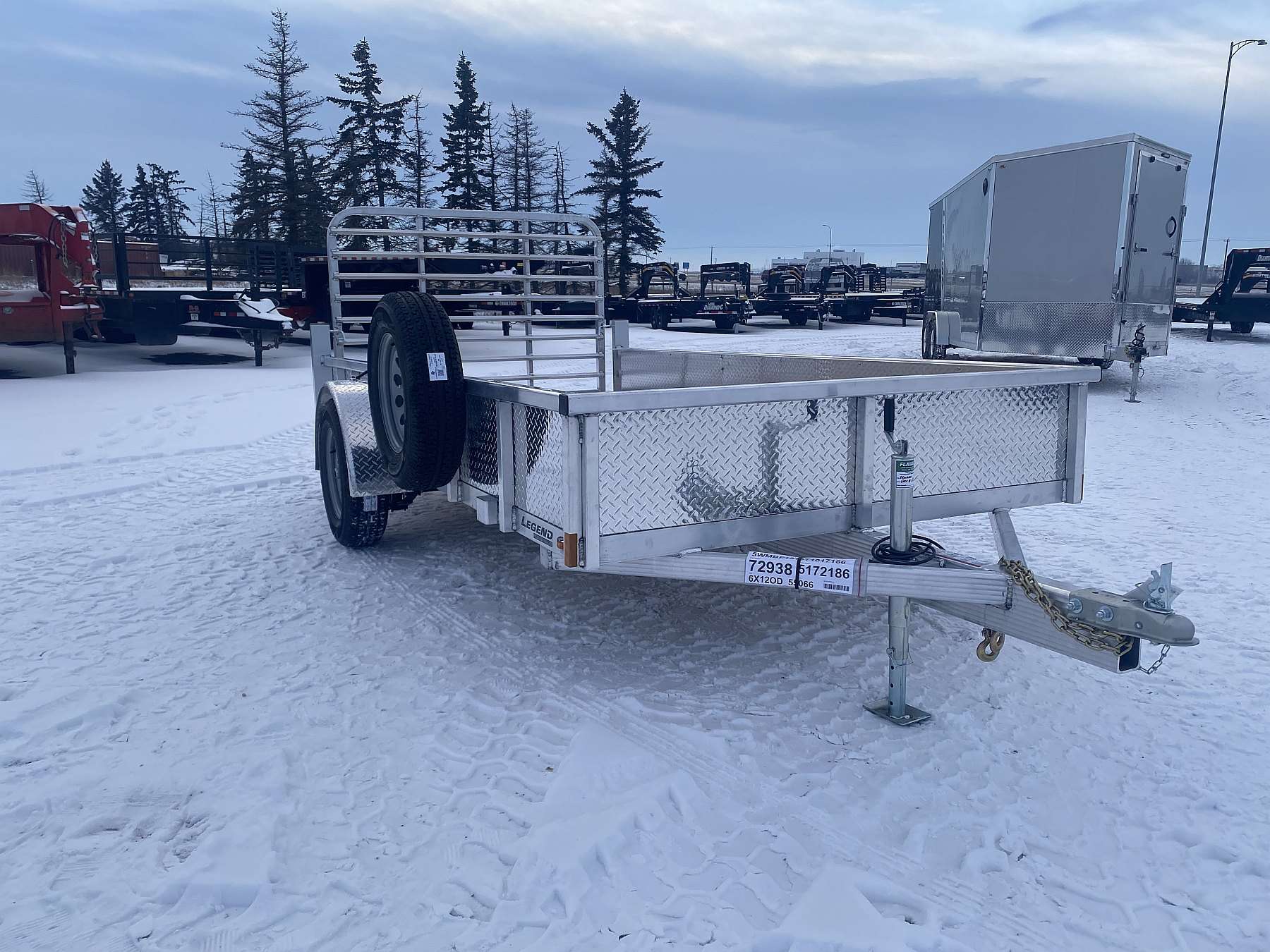 2026 Legend 6'x12' Aluminum Utility Trailer