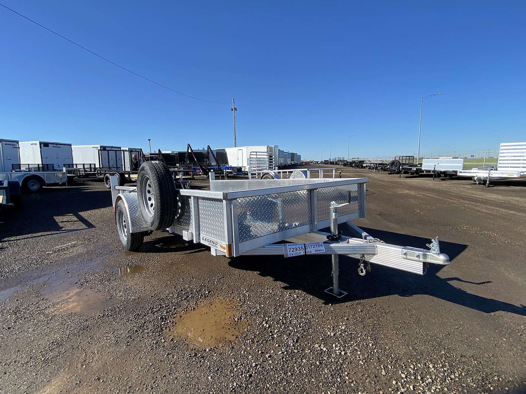 2026 Legend 6'x12' Aluminum Utility Trailer