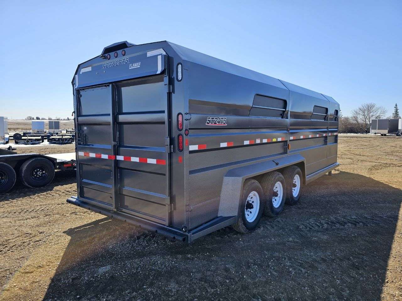 2026 Norbert 7'6" x 24' Gooseneck Livestock Trailer