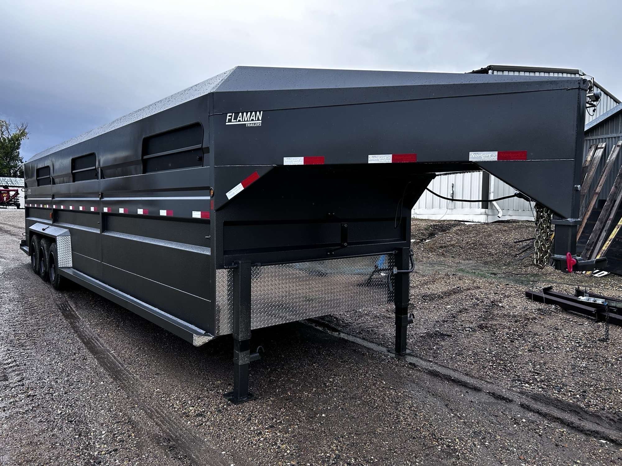 2026 Norbert 7'6" x 30' Gooseneck Livestock Trailer