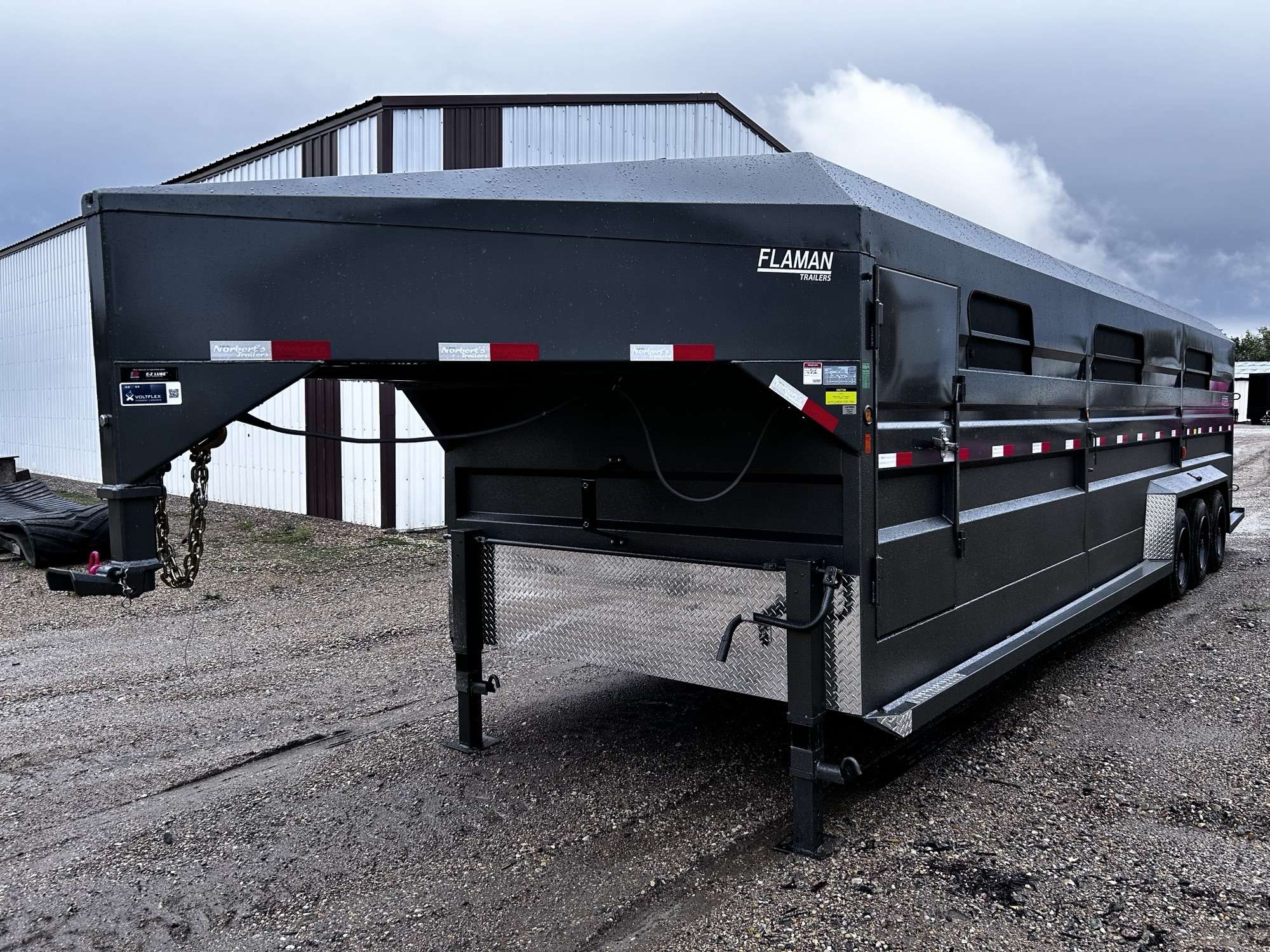2026 Norbert 7'6" x 30' Gooseneck Livestock Trailer