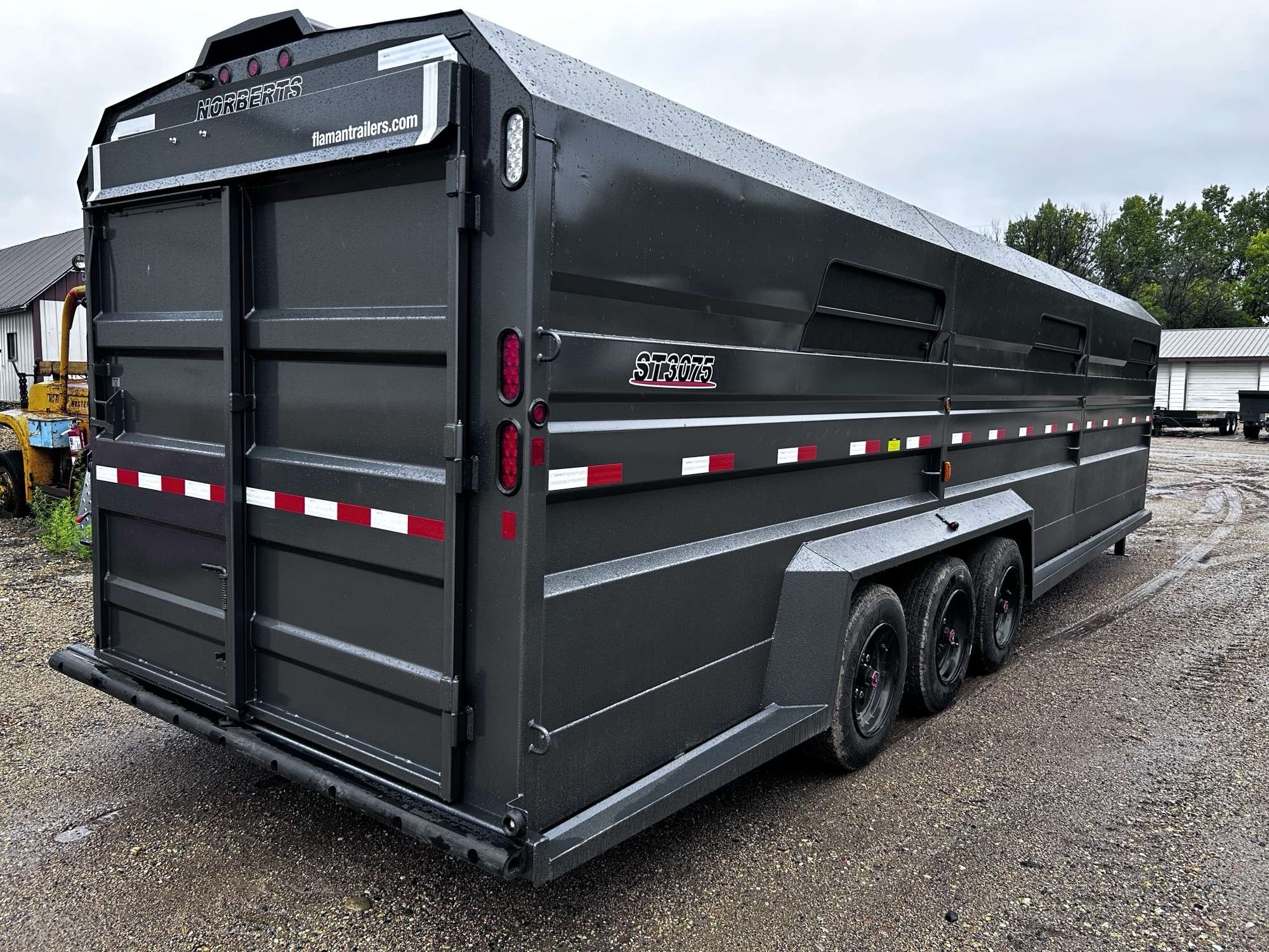2026 Norbert 7'6" x 30' Gooseneck Livestock Trailer